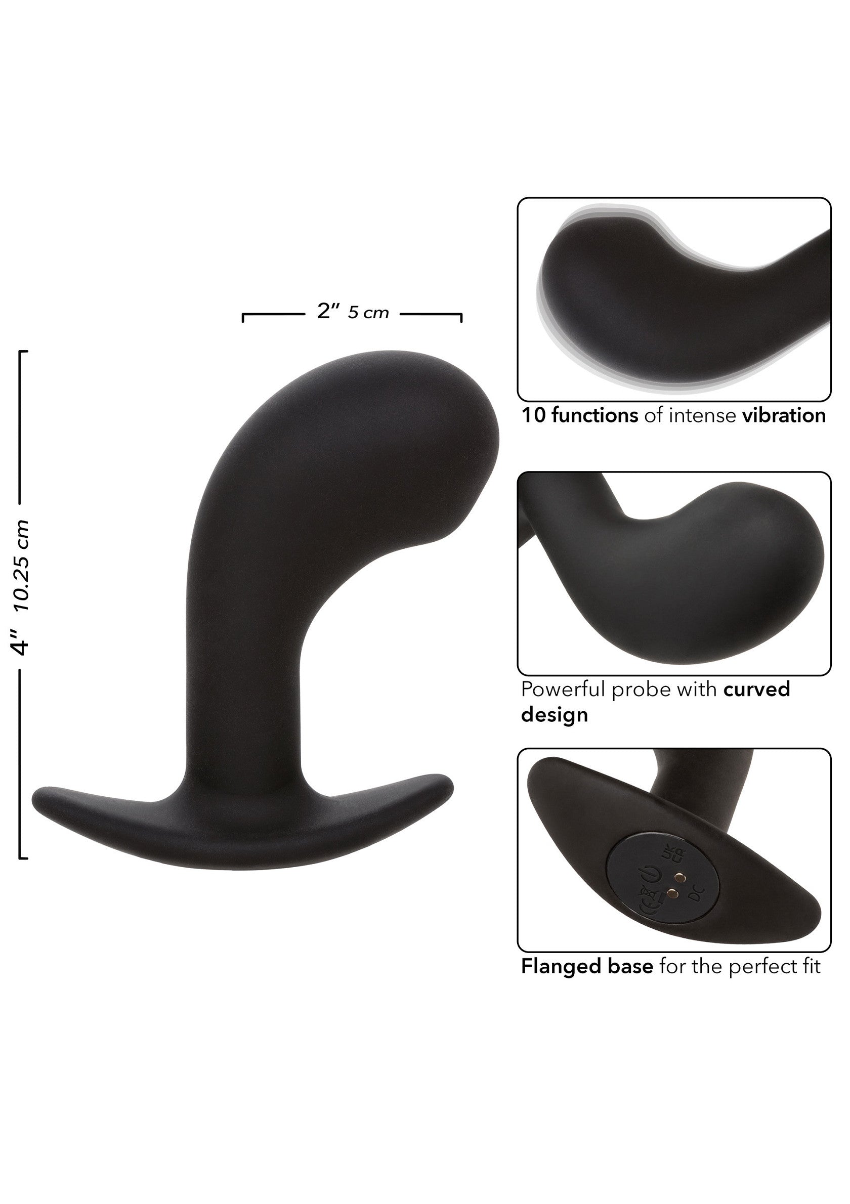 Jouet anal CalExotics Rock Bottom Curved Probe