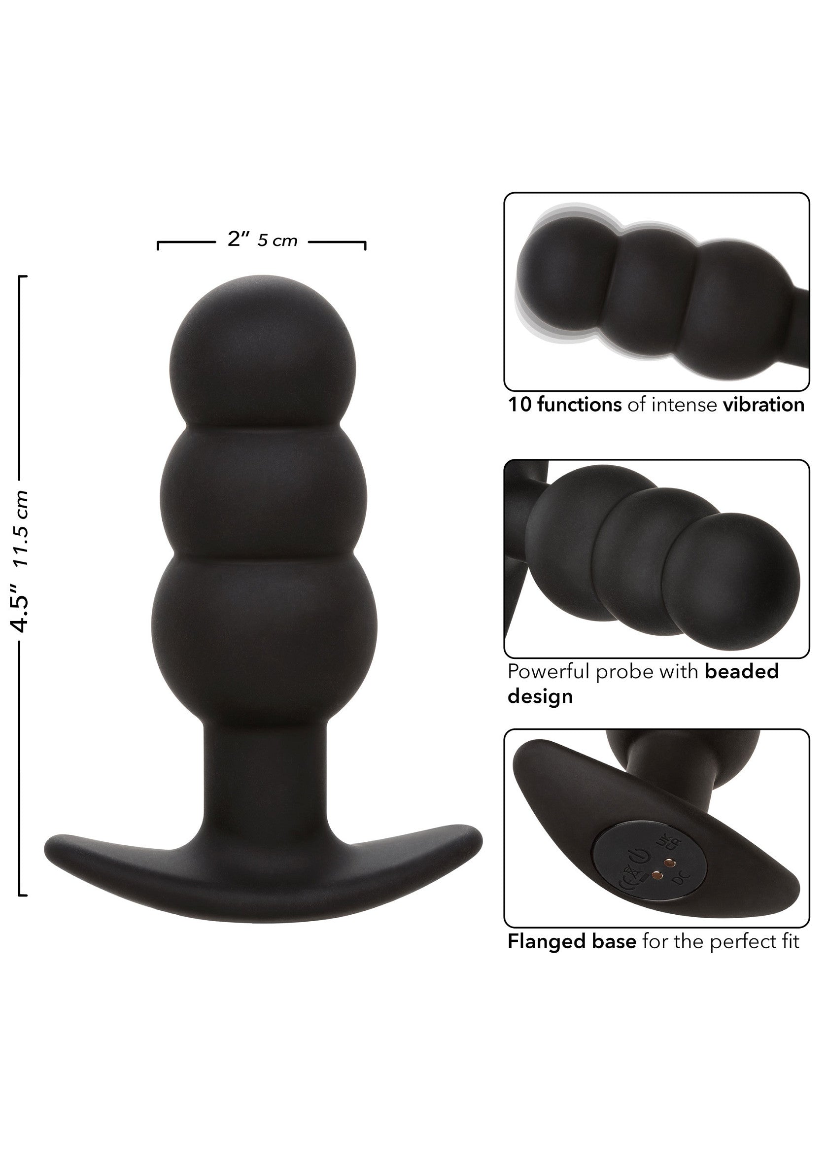 Jouet anal CalExotics Rock Bottom Beaded Probe