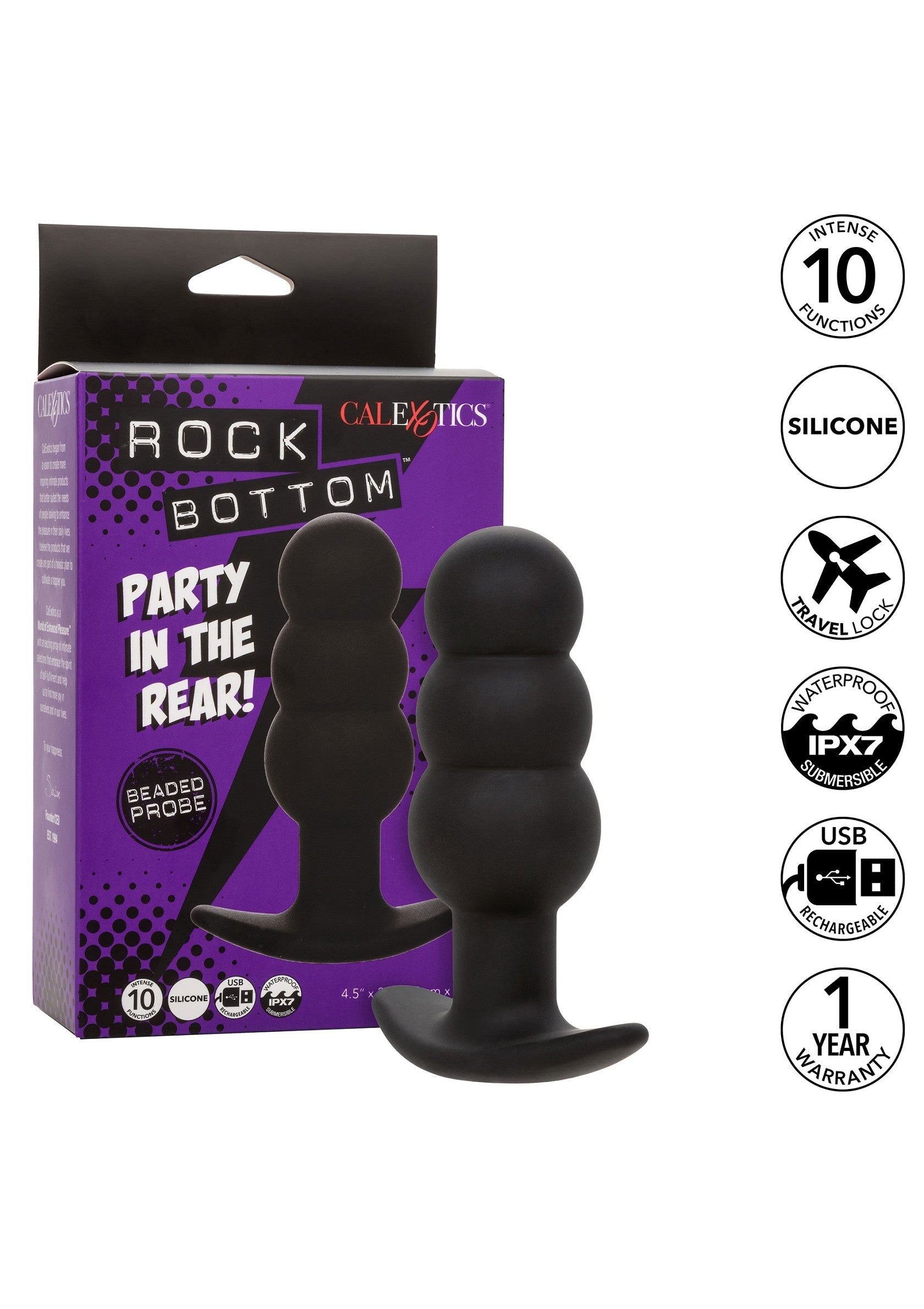 Jouet anal CalExotics Rock Bottom Beaded Probe