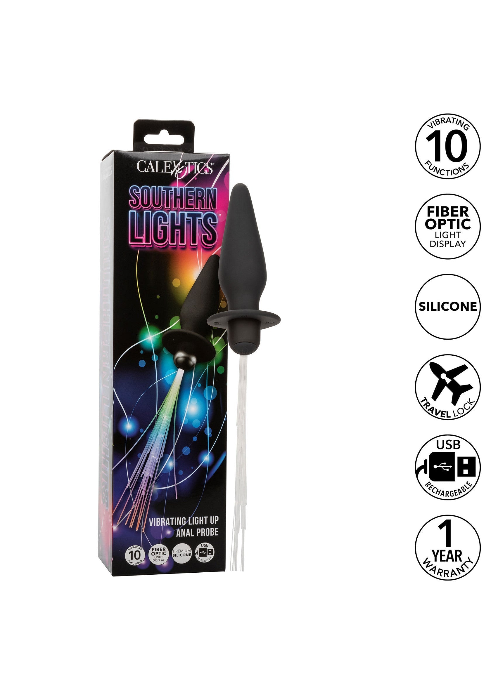 Jouet anal CalExotics Vibrating Light Up Anal Probe