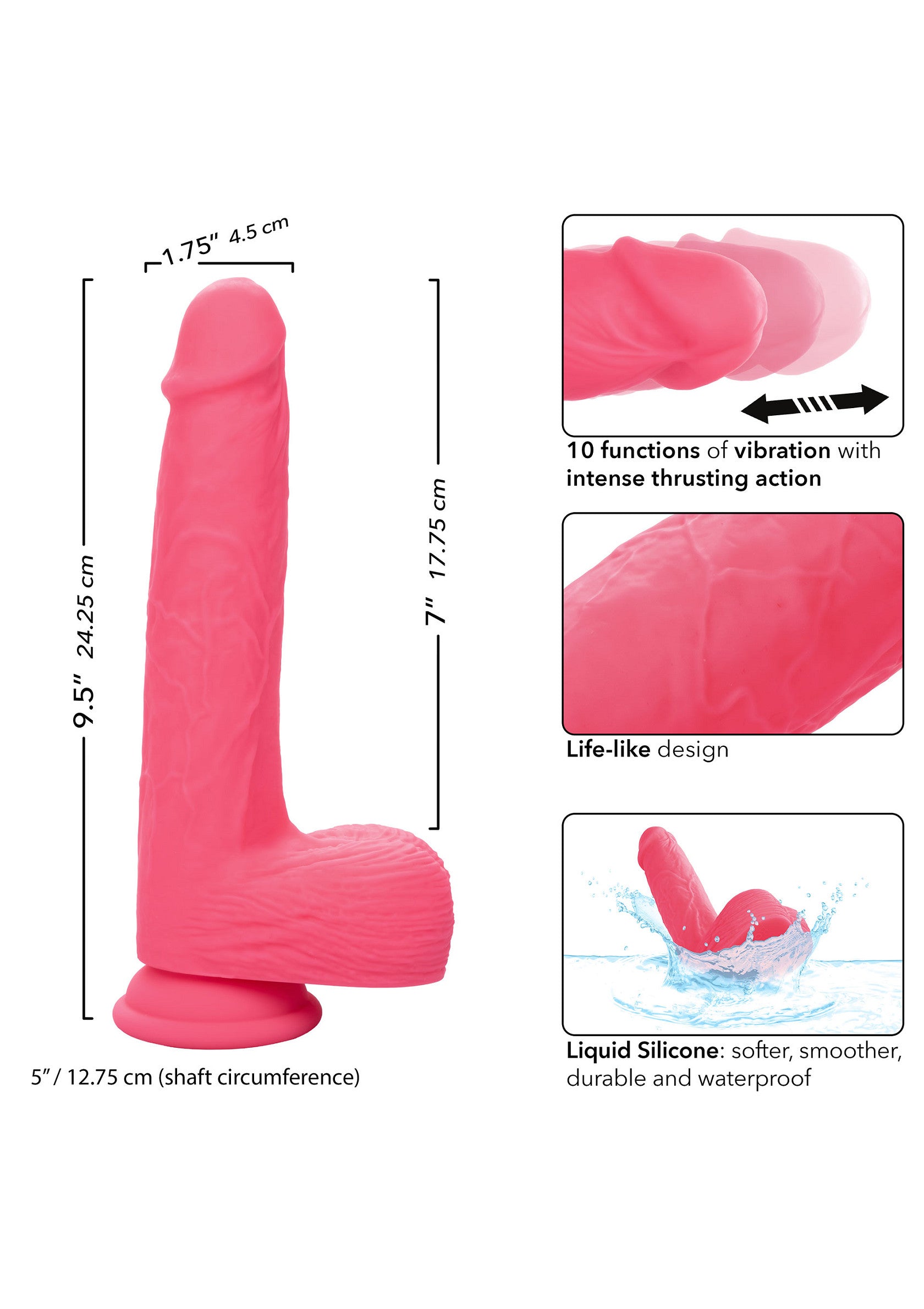 Dildo CalExotics Rumbling & Thrusting Studs