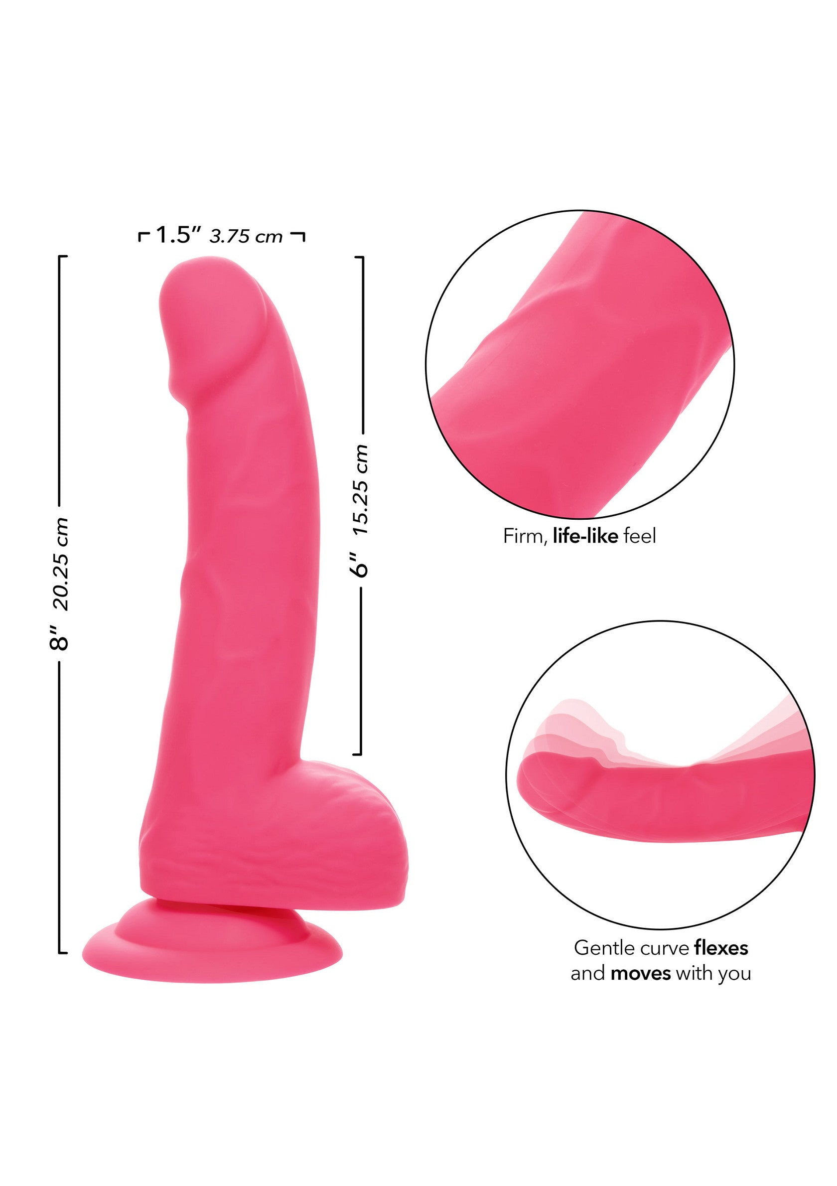 Dildo CalExotics Neon Silicone Studs 6 inch