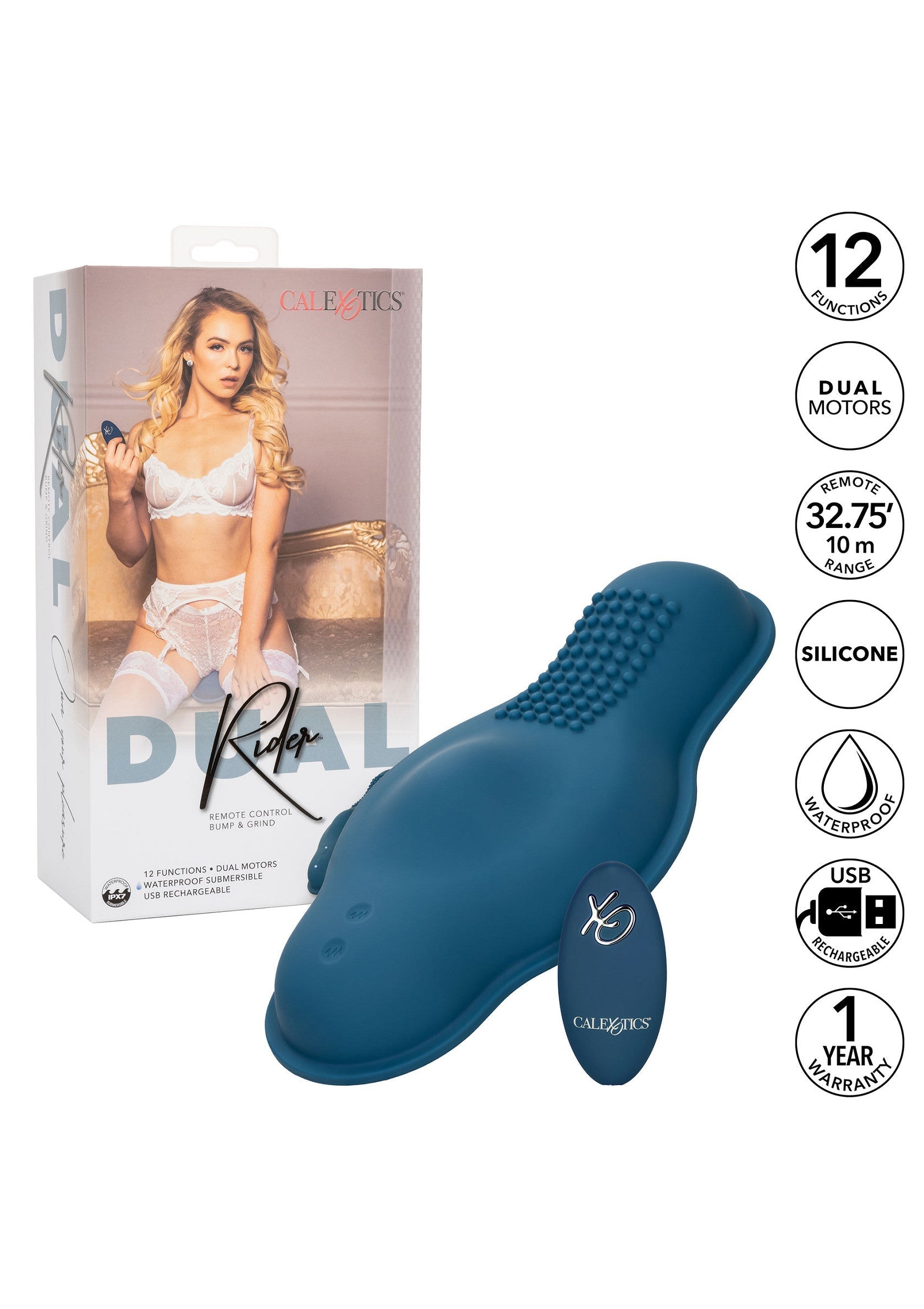 Vibromasseur CalExotics Dual Rider Bump and Grind