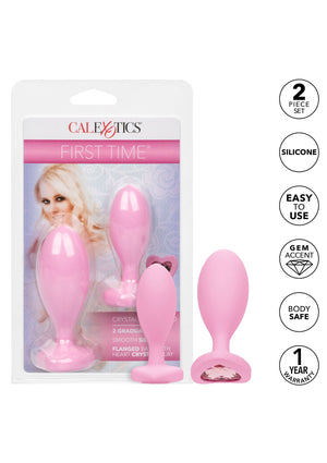 Jouet anal CalExotics First Time Crystal Booty Duo
