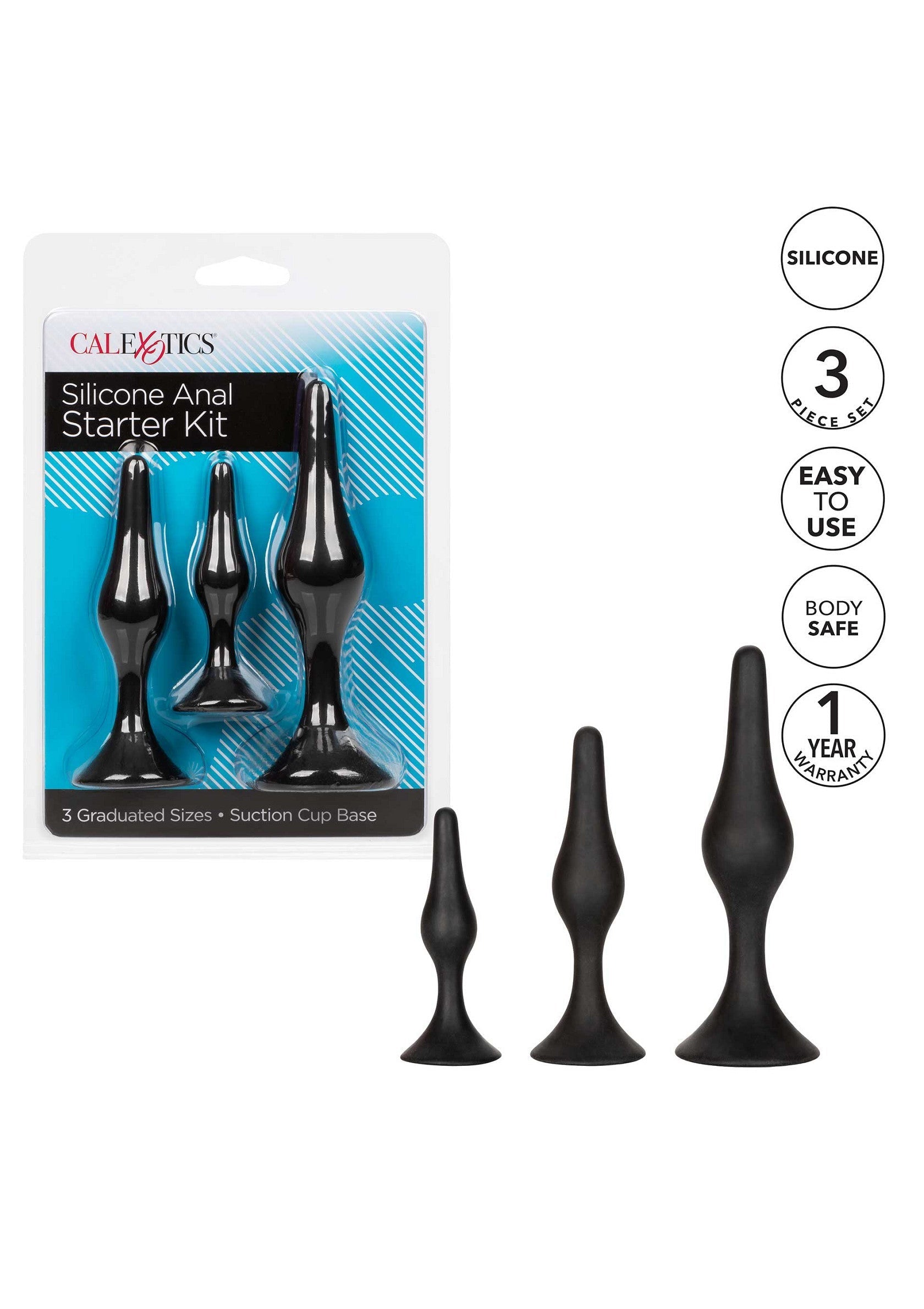 Jouet anal CalExotics Silicone Anal Starter Kit
