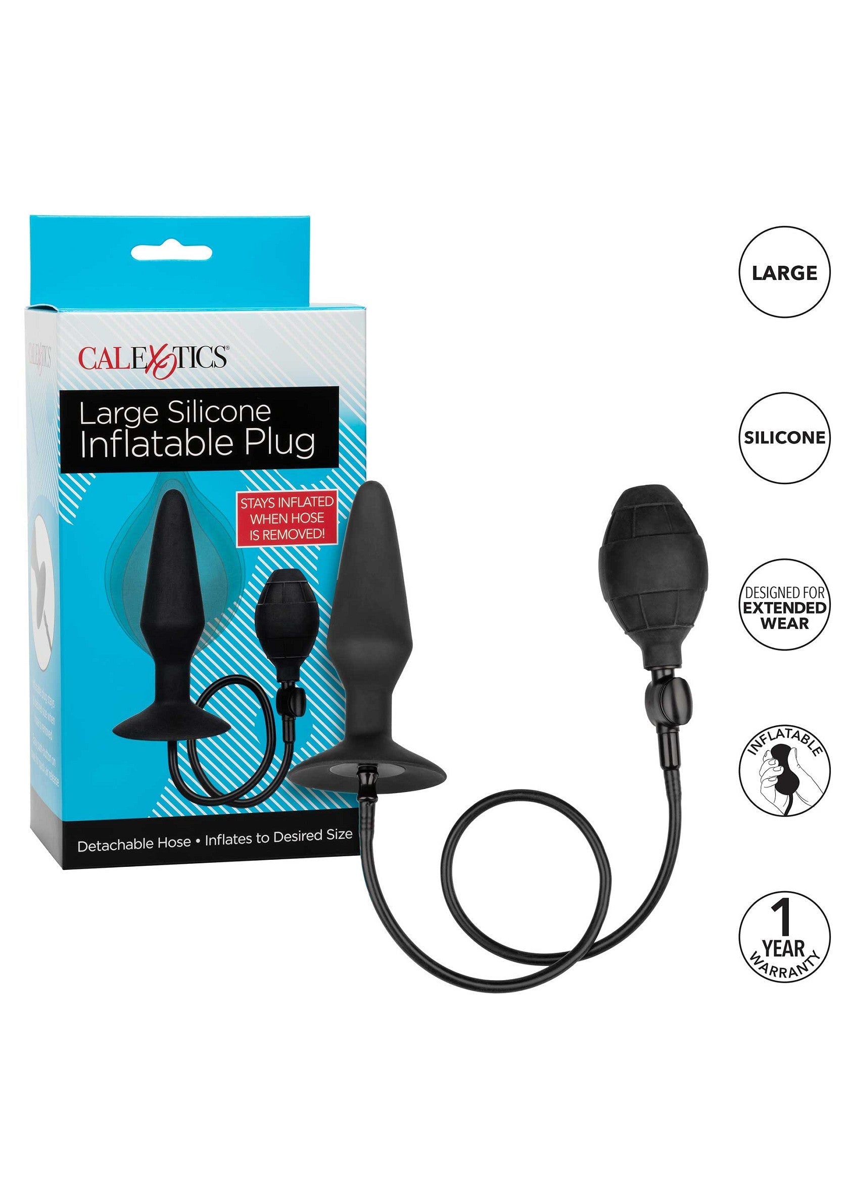 Jouet anal CalExotics Large Silicone Inflatable Plug