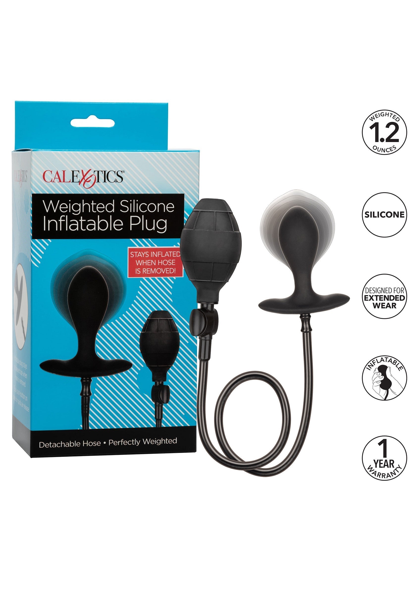 Jouet anal CalExotics Silicone Inflatable Plug