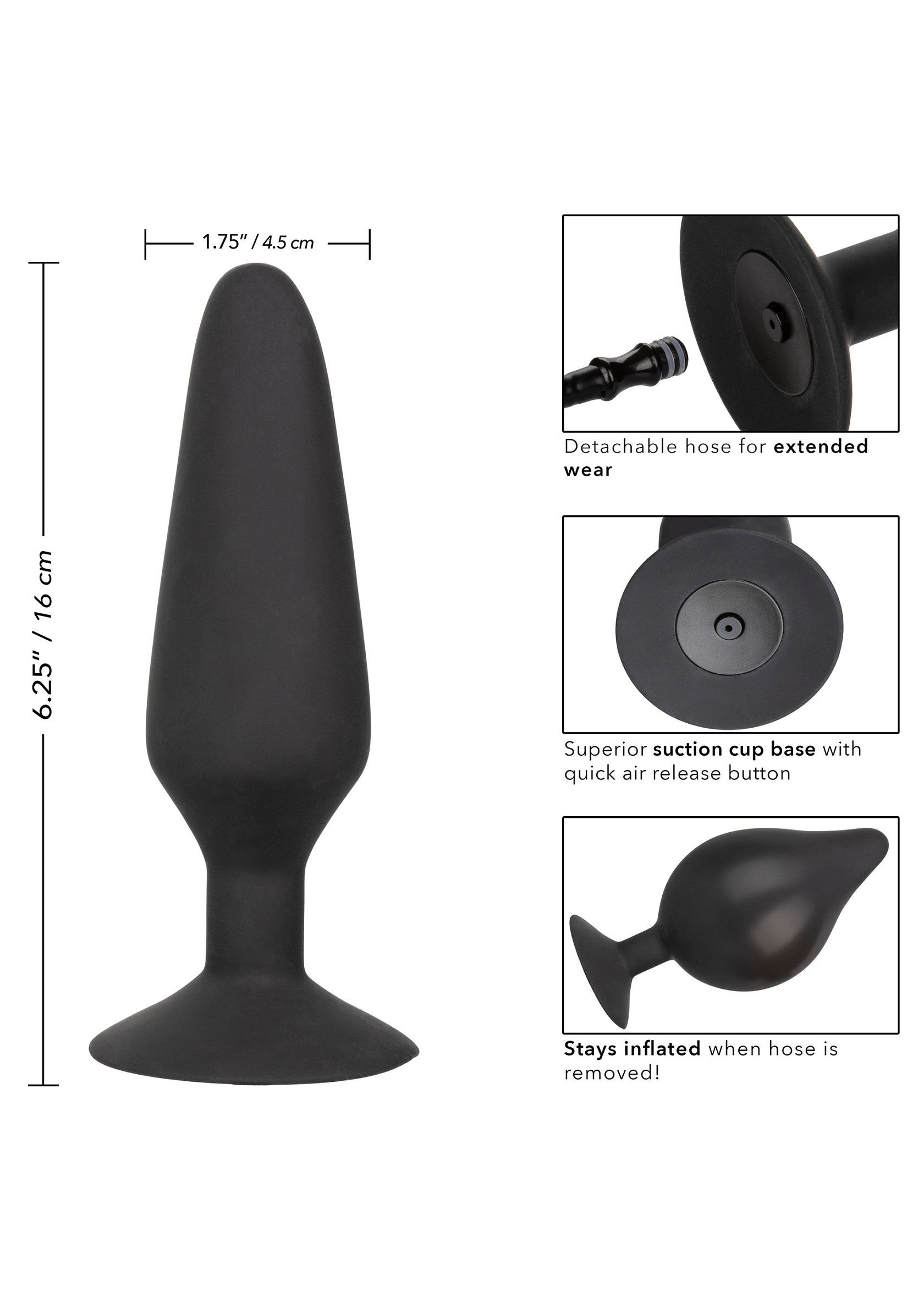 Jouet anal CalExotics XL Silicone Inflatable Plug