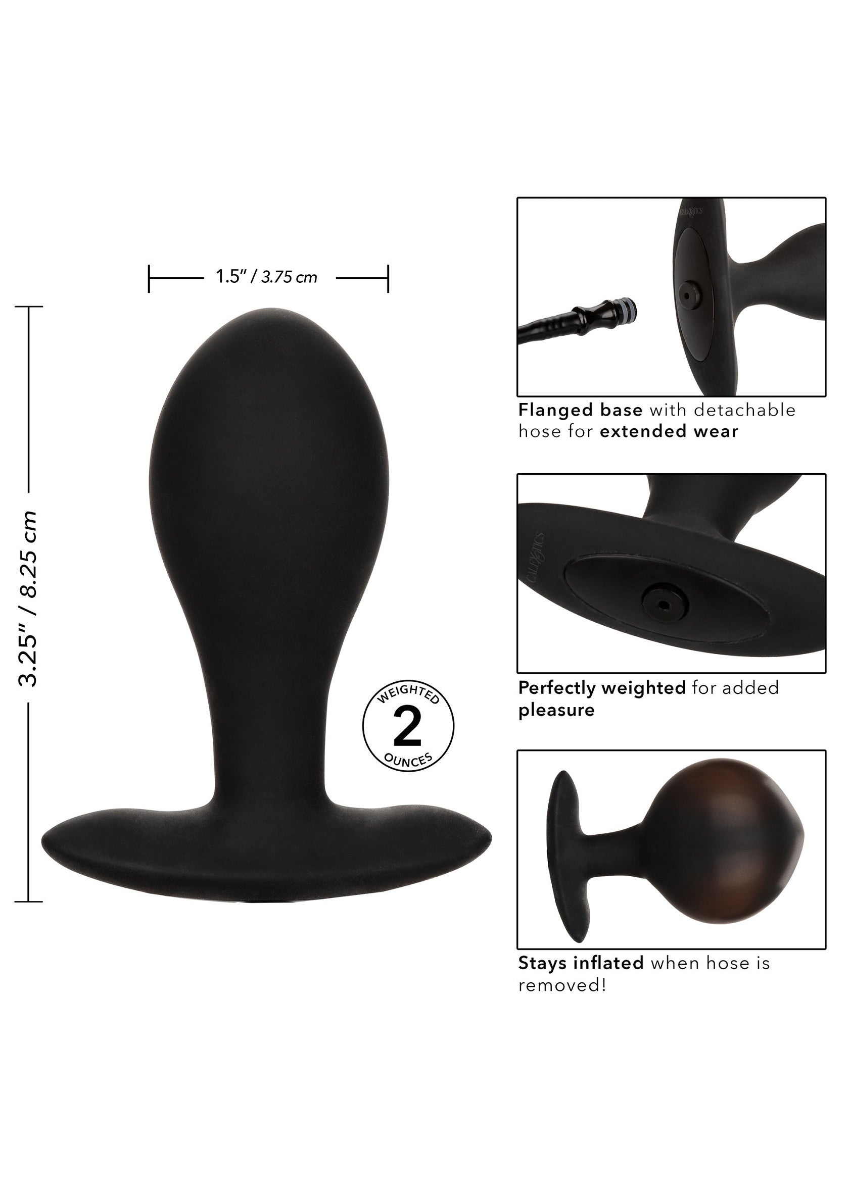 Jouet anal CalExotics Weighted Inflatable Plug Large