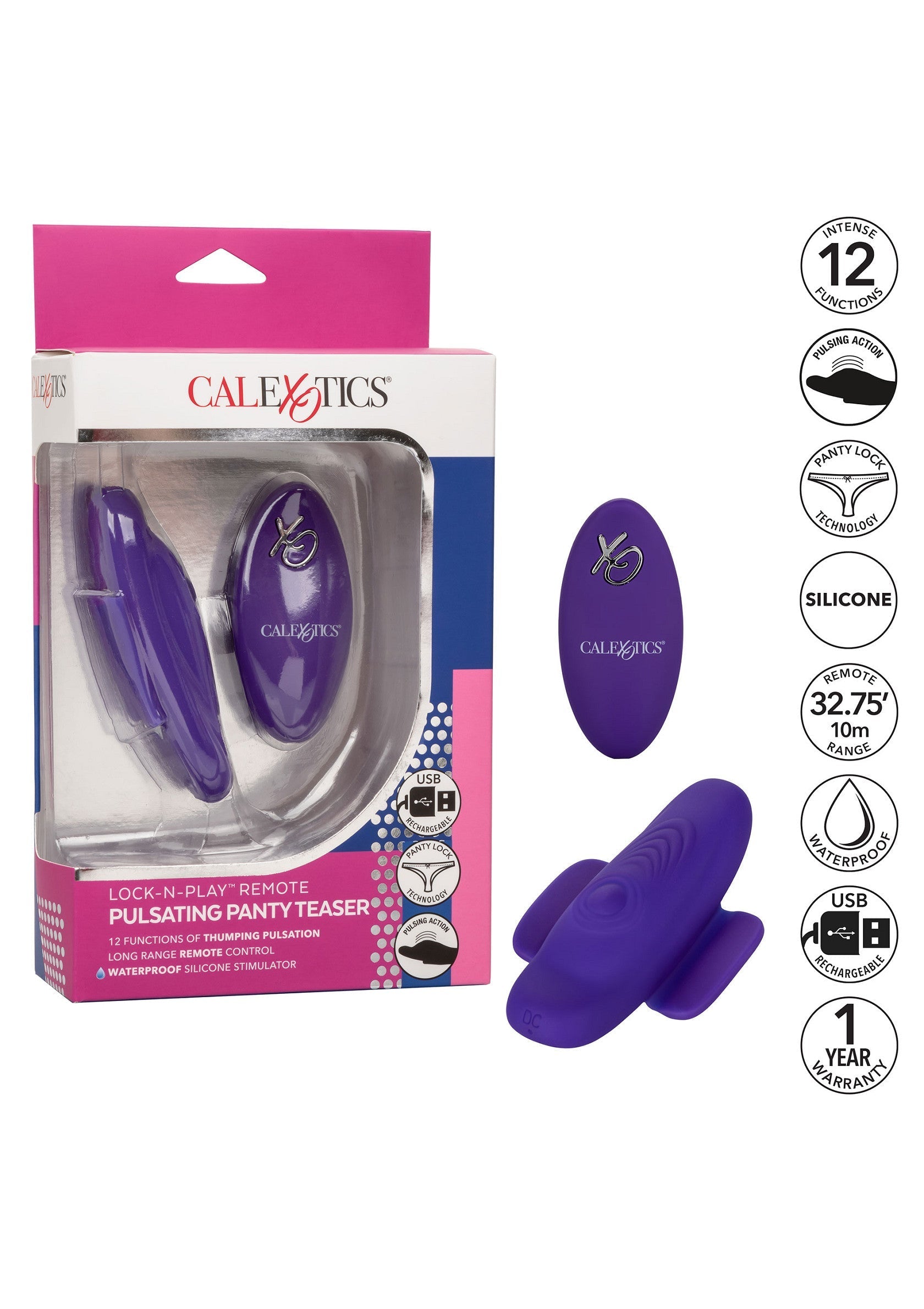 Stimulateur CalExotics Remote Pulsating Panty Teaser