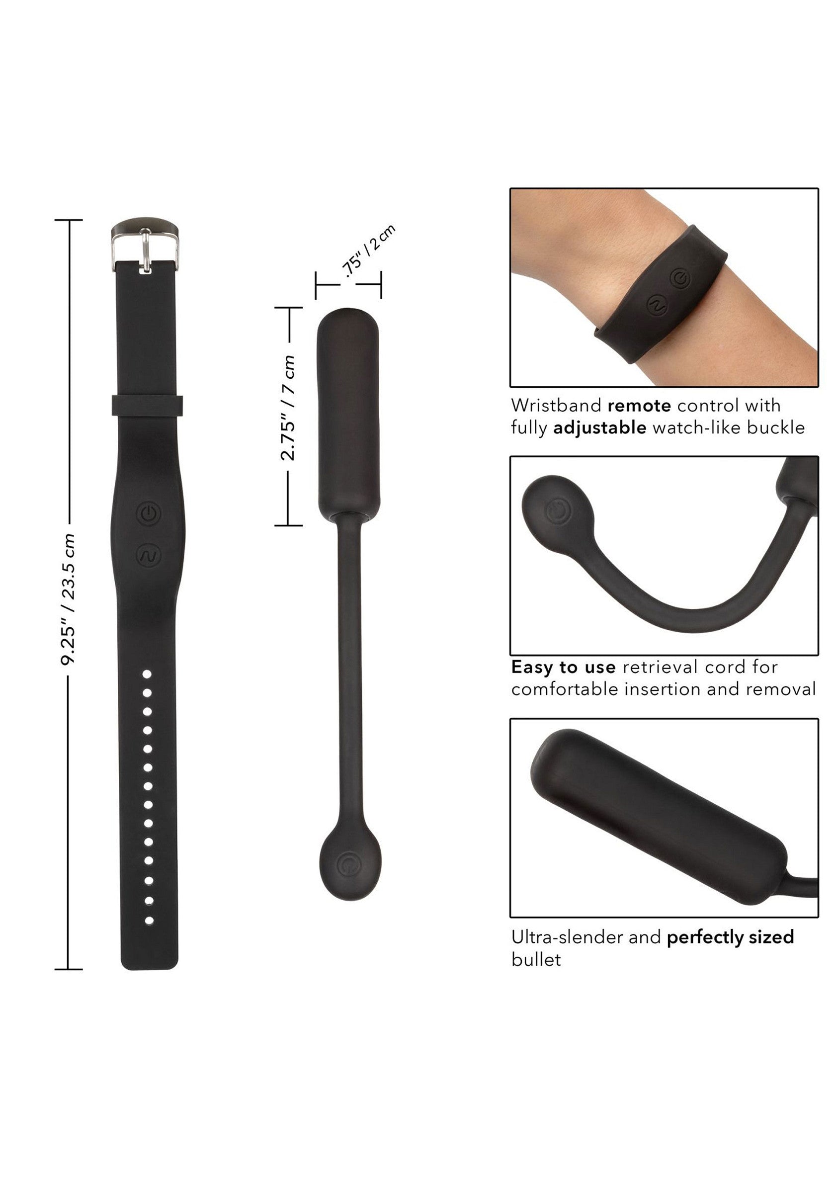 Stimulateur CalExotics Wristband Remote Petite Bullet