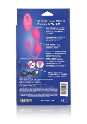 Boules de Geisha CalExotics Remote Dual Motor Kegel System