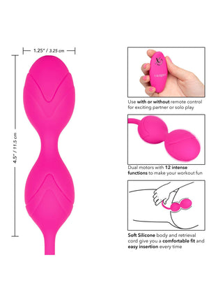 Boules de Geisha CalExotics Remote Dual Motor Kegel System