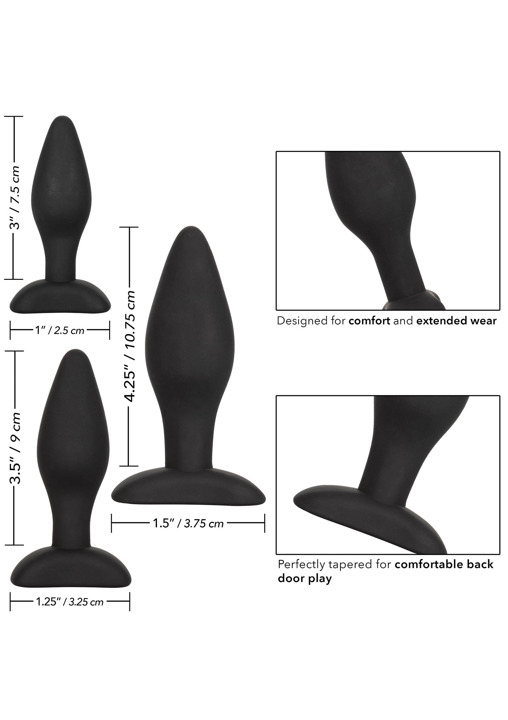Jouet anal CalExotics Silicone Anal Exerciser Kit