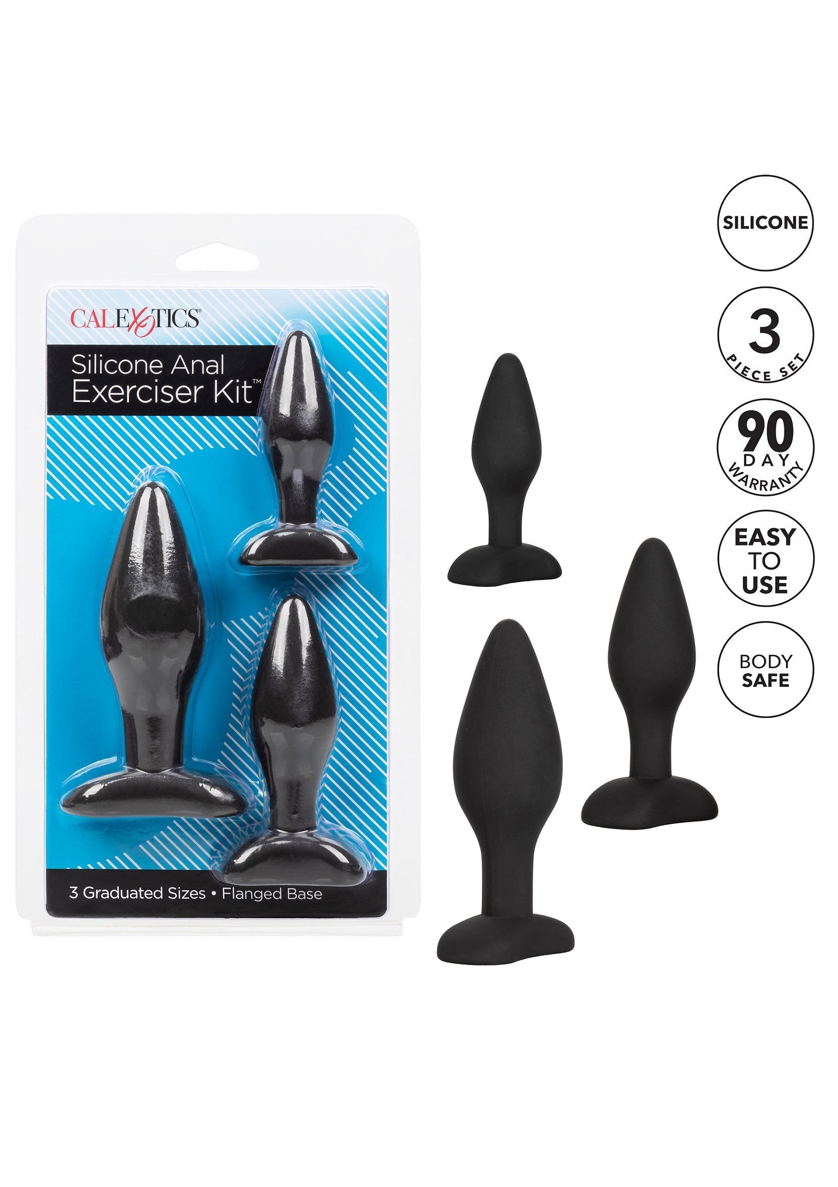 Jouet anal CalExotics Silicone Anal Exerciser Kit