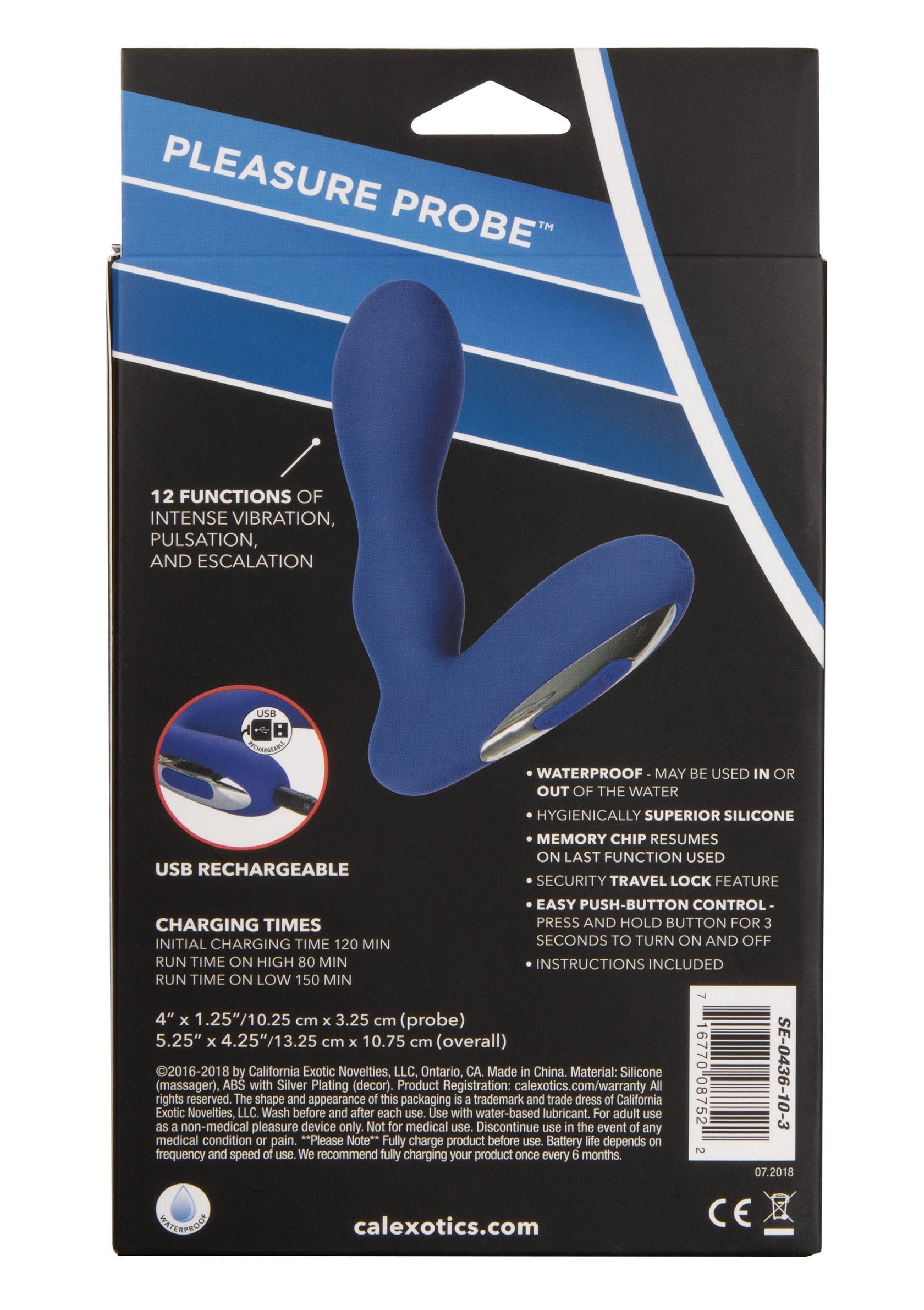 Jouet anal CalExotics Eclipse Pleasure Probe