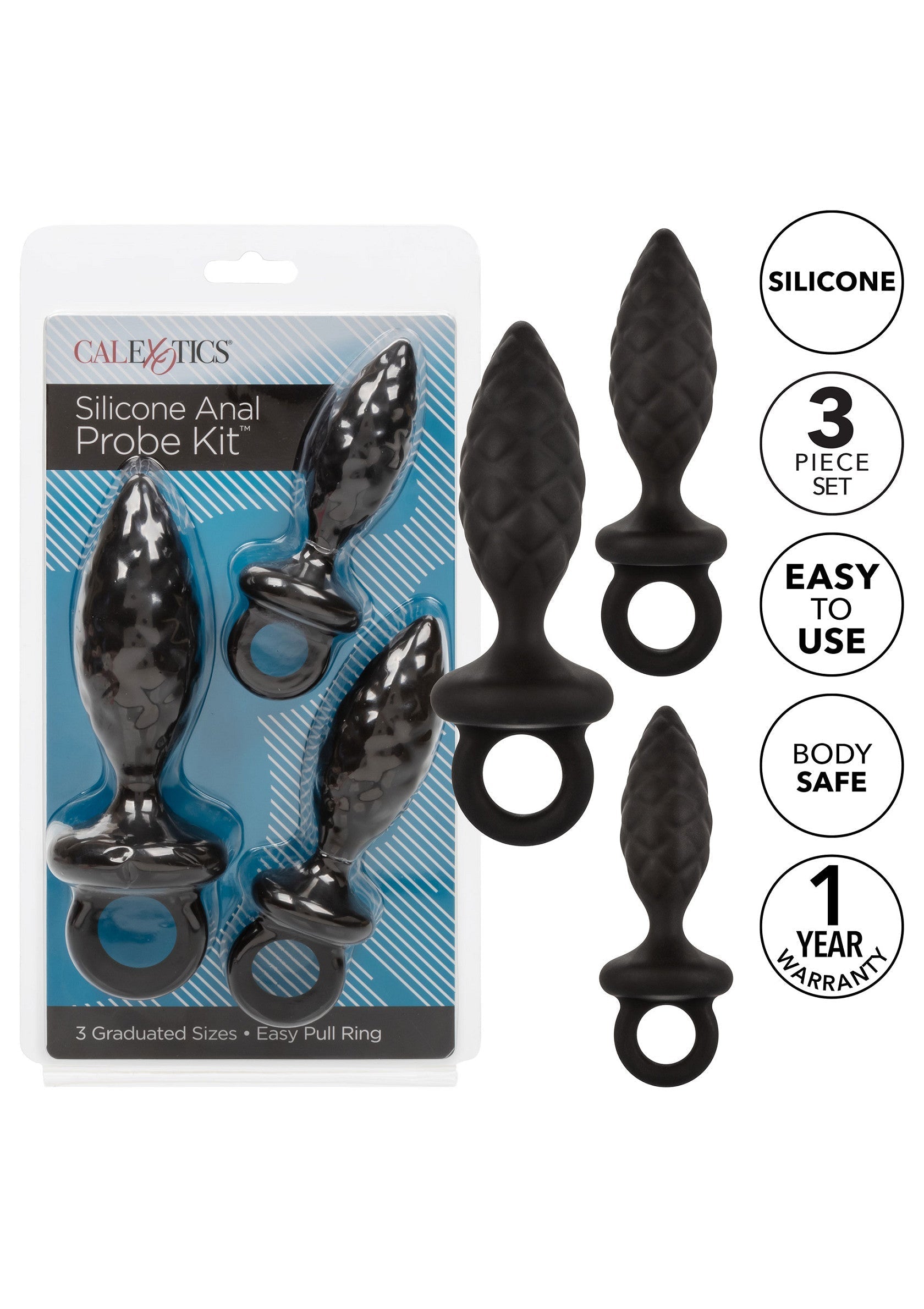 Jouet anal CalExotics Silicone Anal Probe Kit