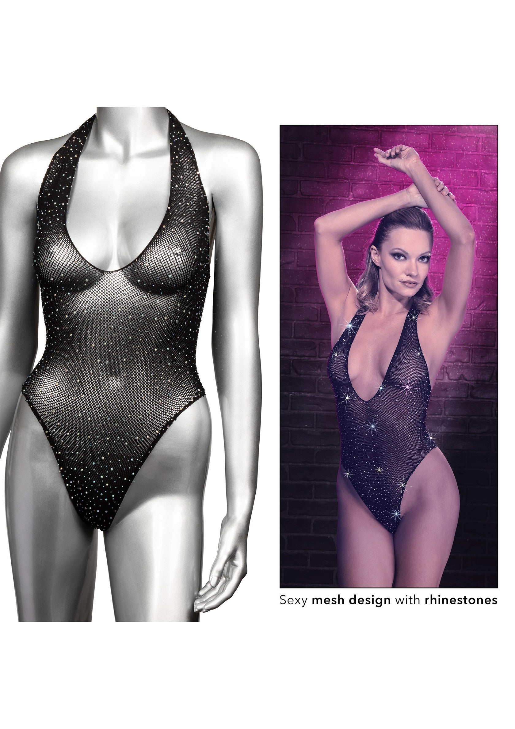 Lingerie CalExotics Deep V Bodysuit