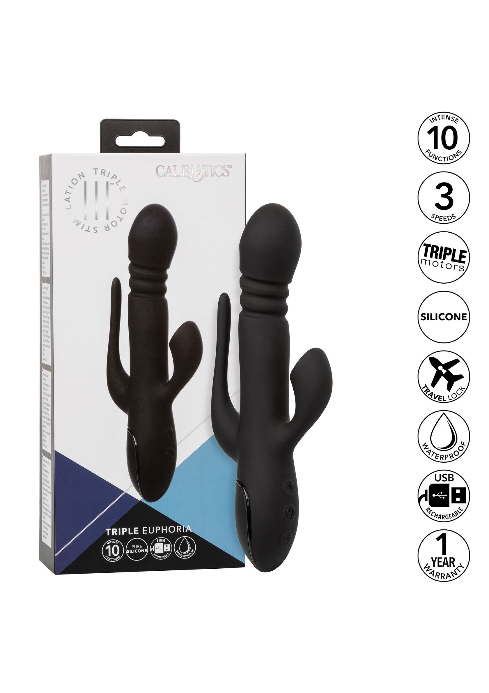 Vibromasseur CalExotics Triple Euphoria