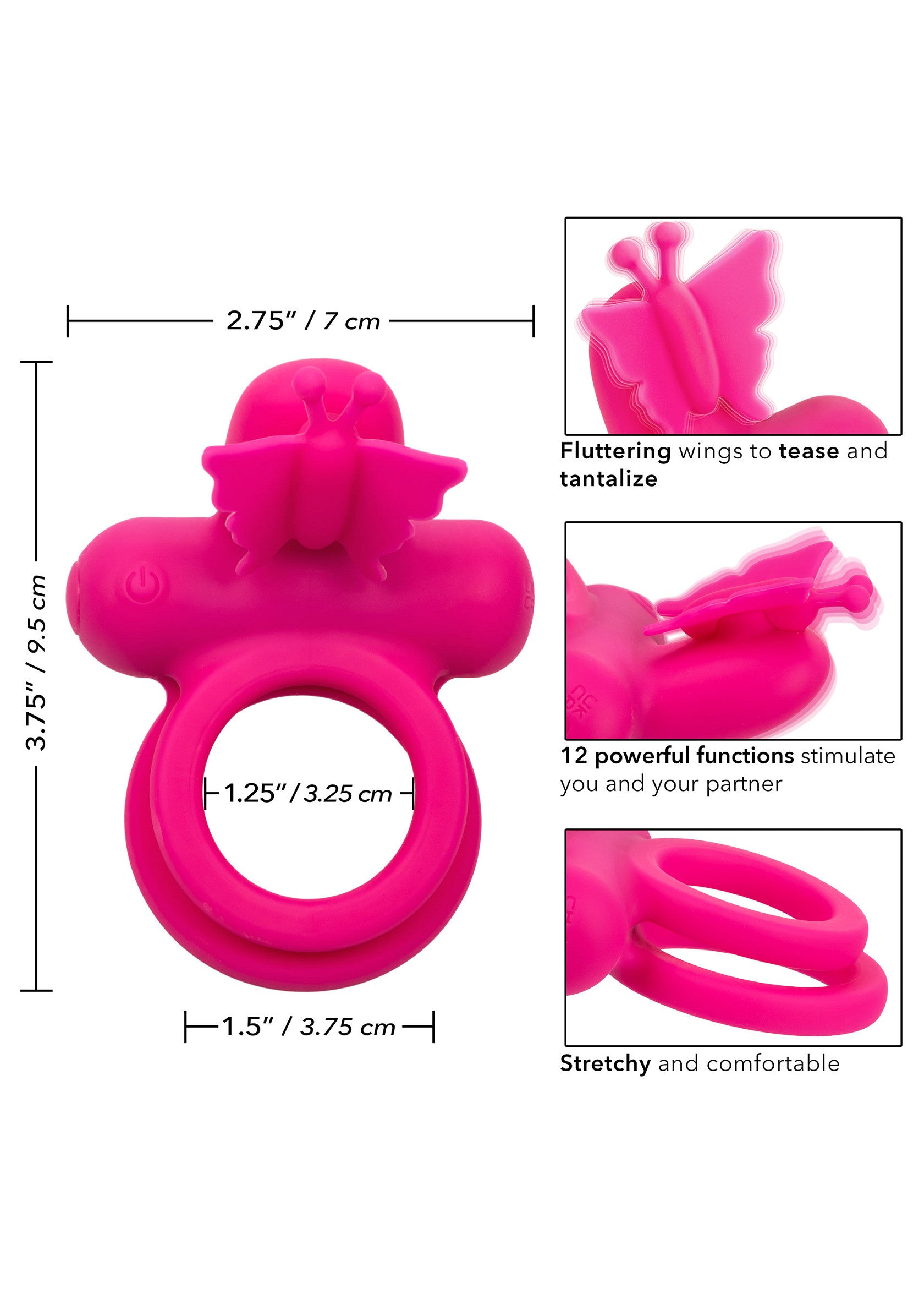 Performance masculine CalExotics Butterfly Dual Ring