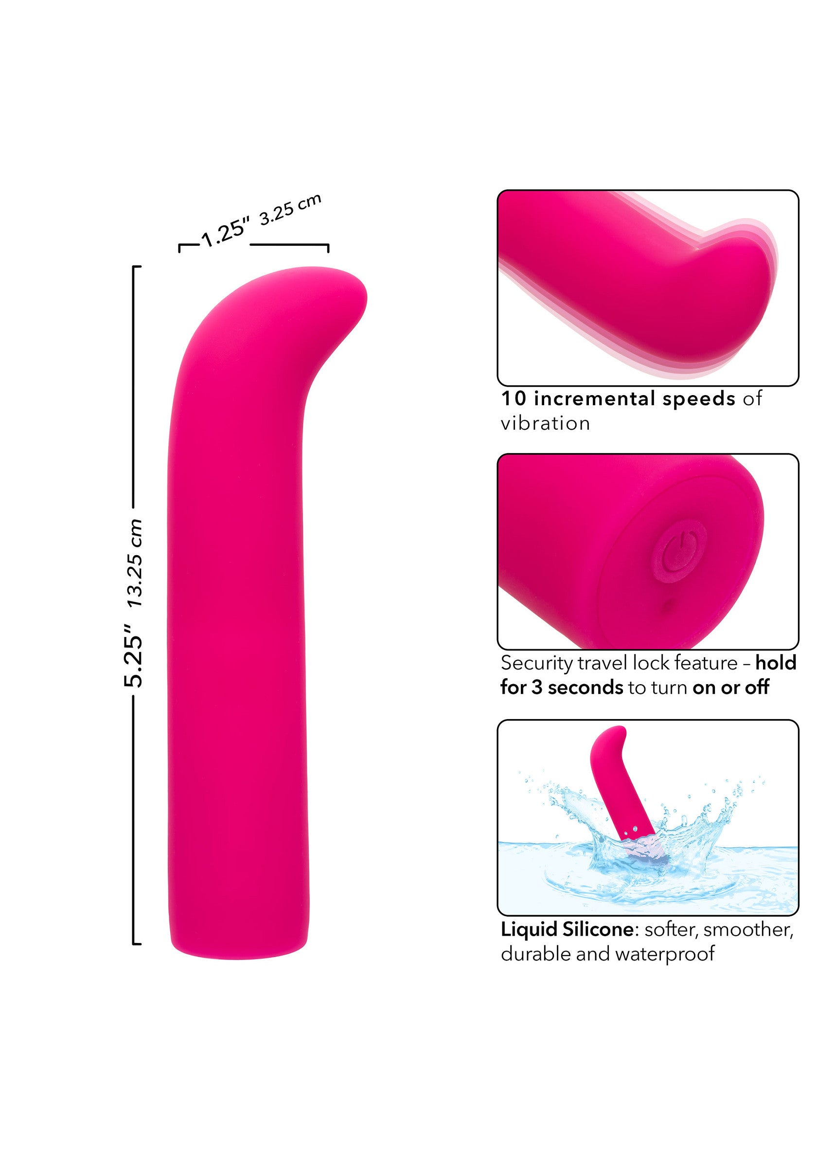 Vibromasseur CalExotics Rechargeable Chic Mini G