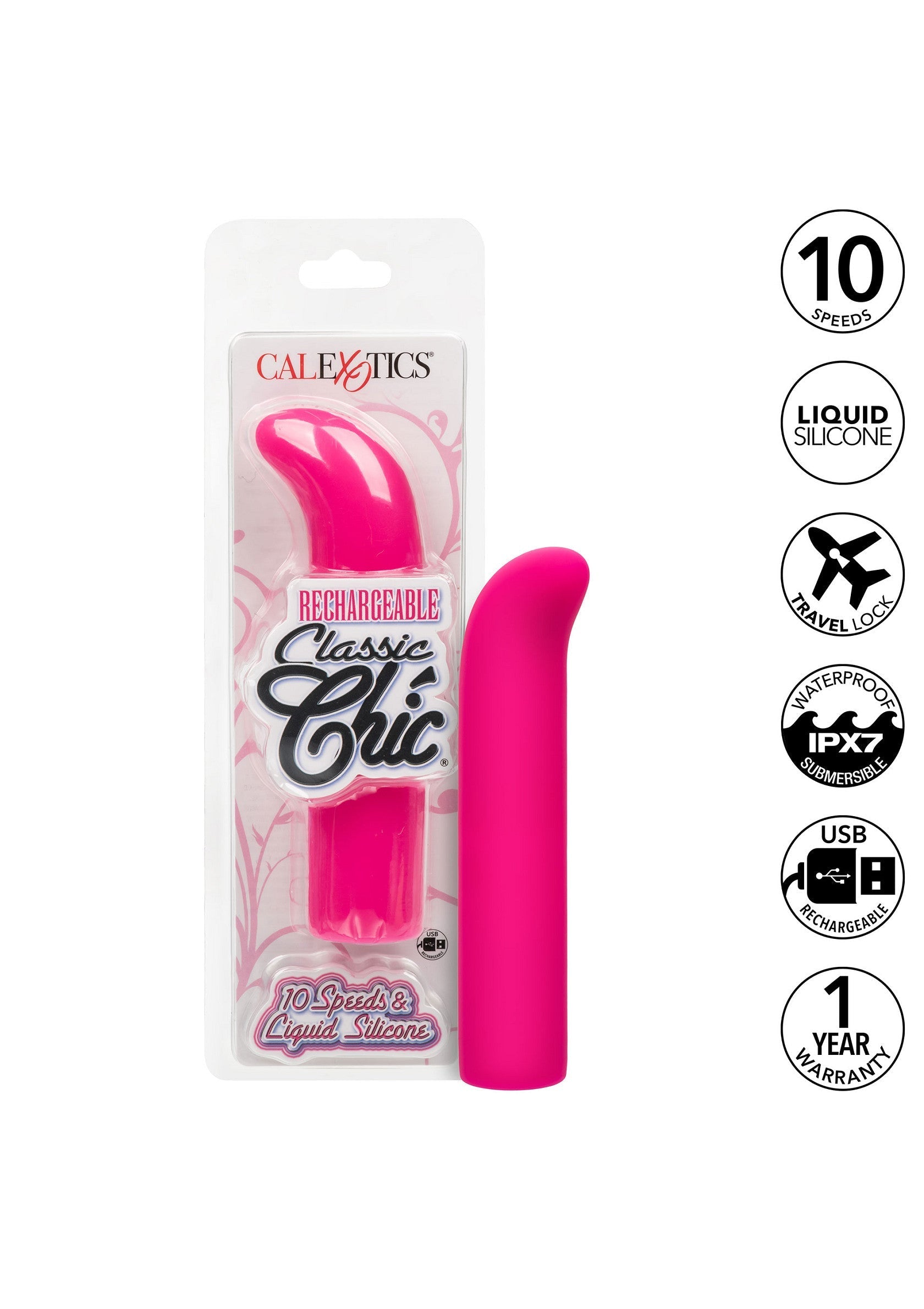 Vibromasseur CalExotics Rechargeable Chic Mini G