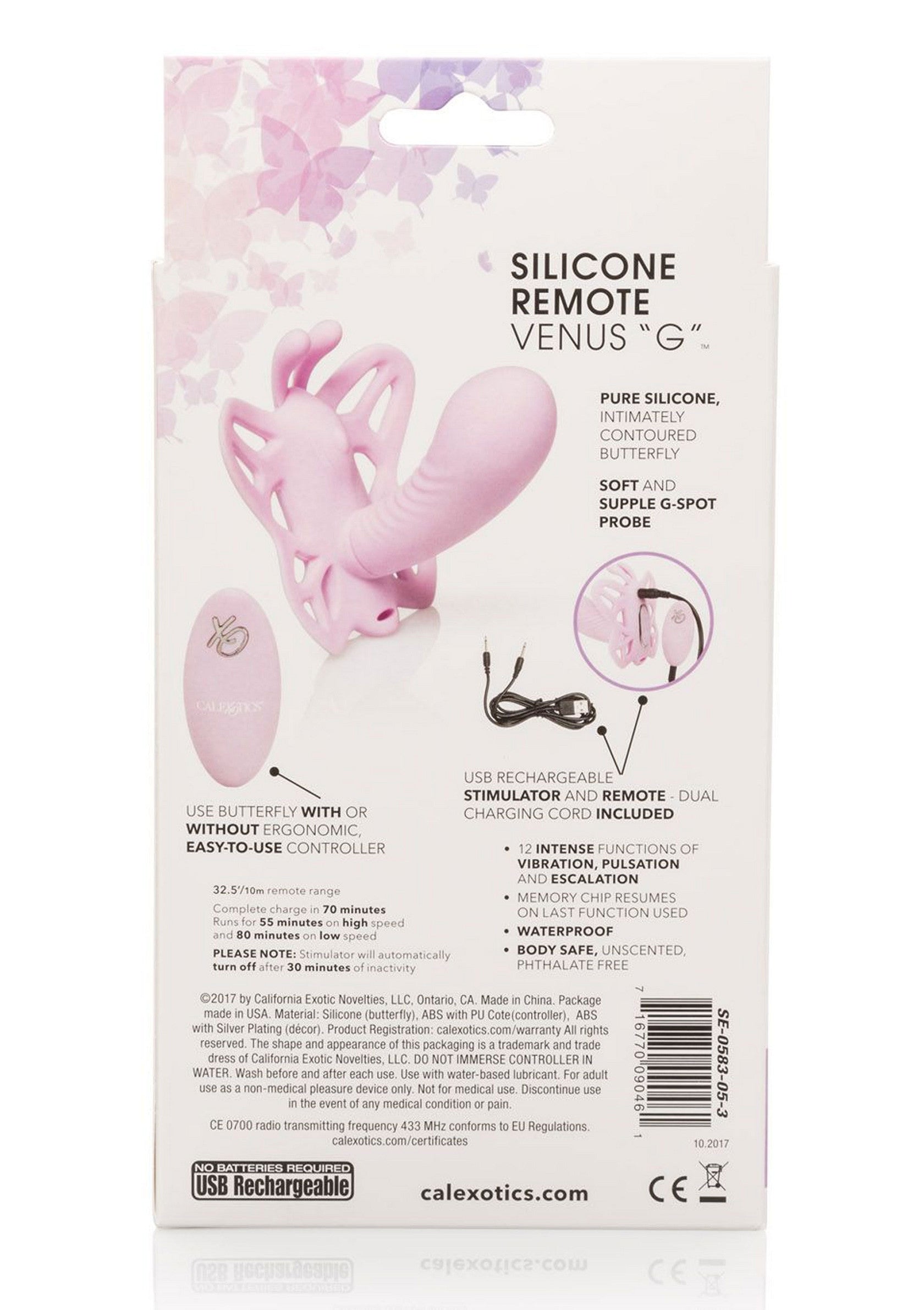 Vibromasseur CalExotics Butterfly Remote Venus G