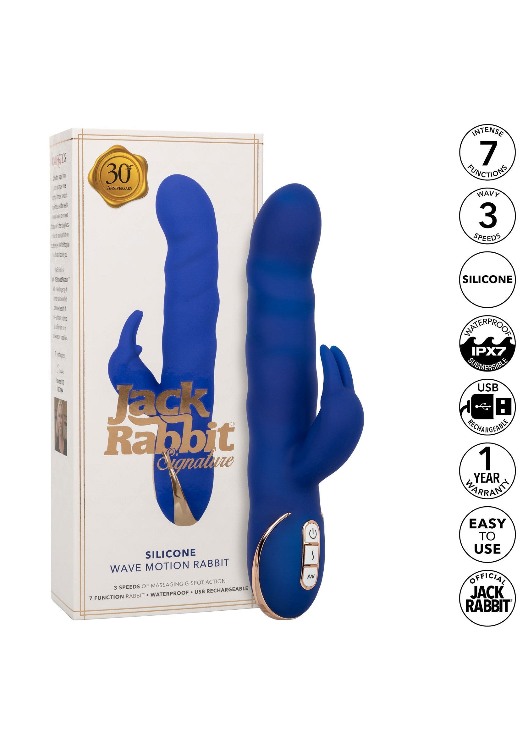 Vibromasseur CalExotics Silicone Wave Motion Rabbit