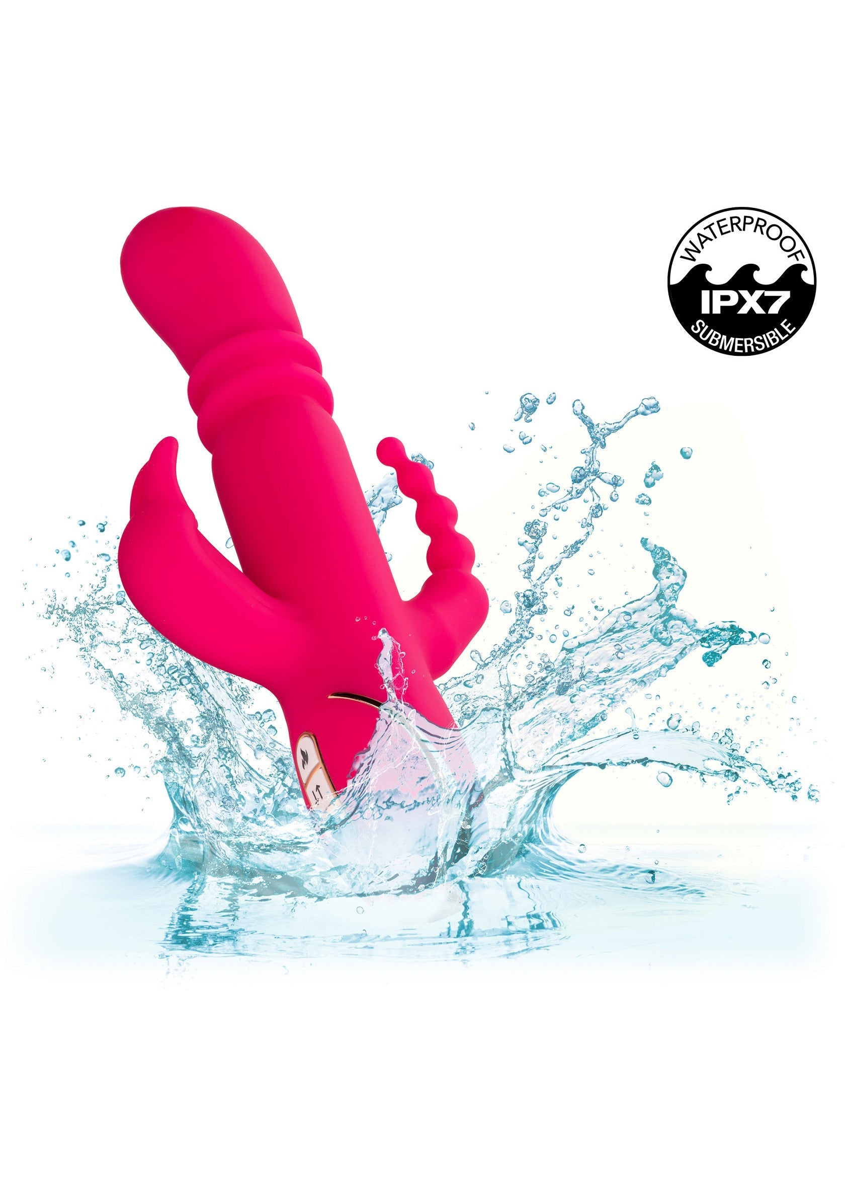 Vibromasseur CalExotics Heated Silicone Triple Rabbit