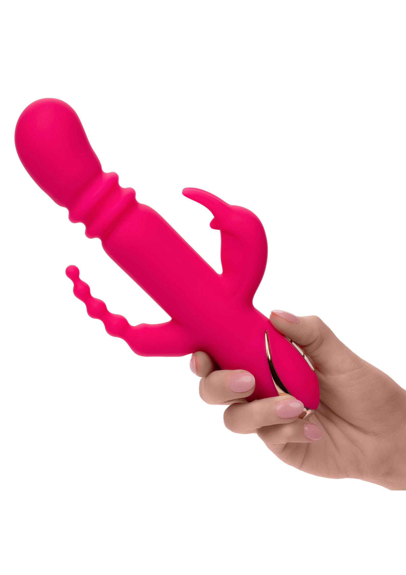 Vibromasseur CalExotics Heated Silicone Triple Rabbit
