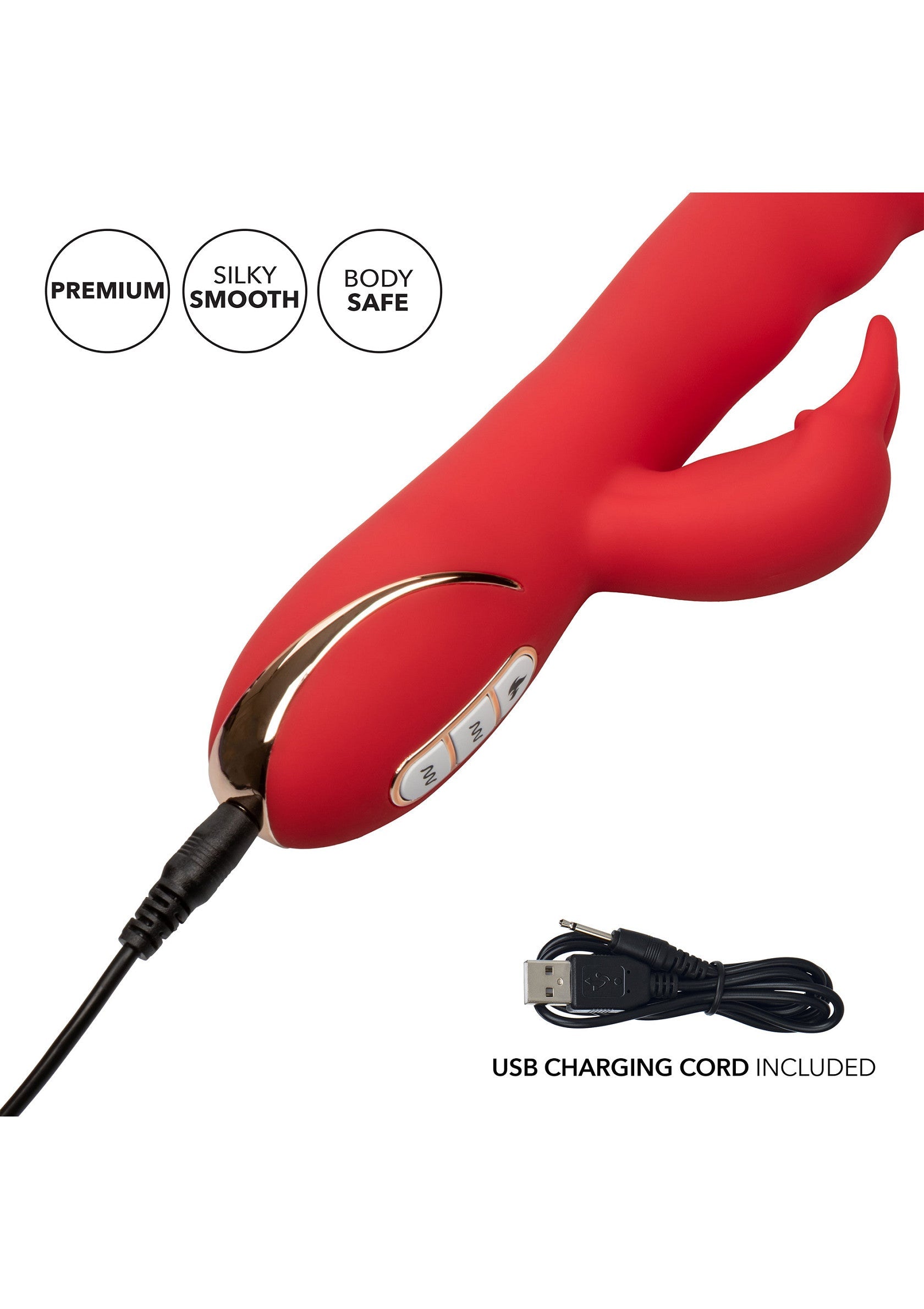 Vibromasseur CalExotics Heated Ultra-Soft Rabbit