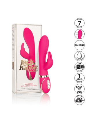 Vibromasseur CalExotics Silicone Ultra-Soft Rabbit