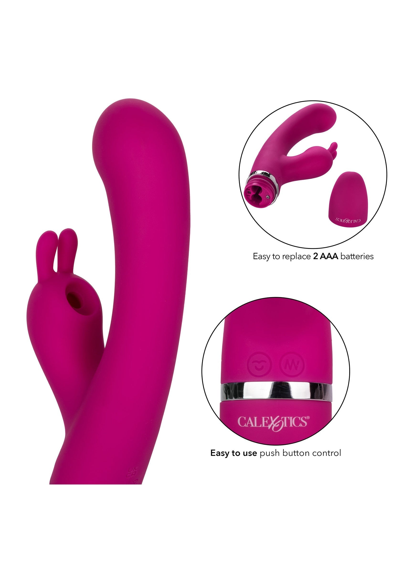 Vibromasseur CalExotics Foreplay Frenzy Bunny Kisser