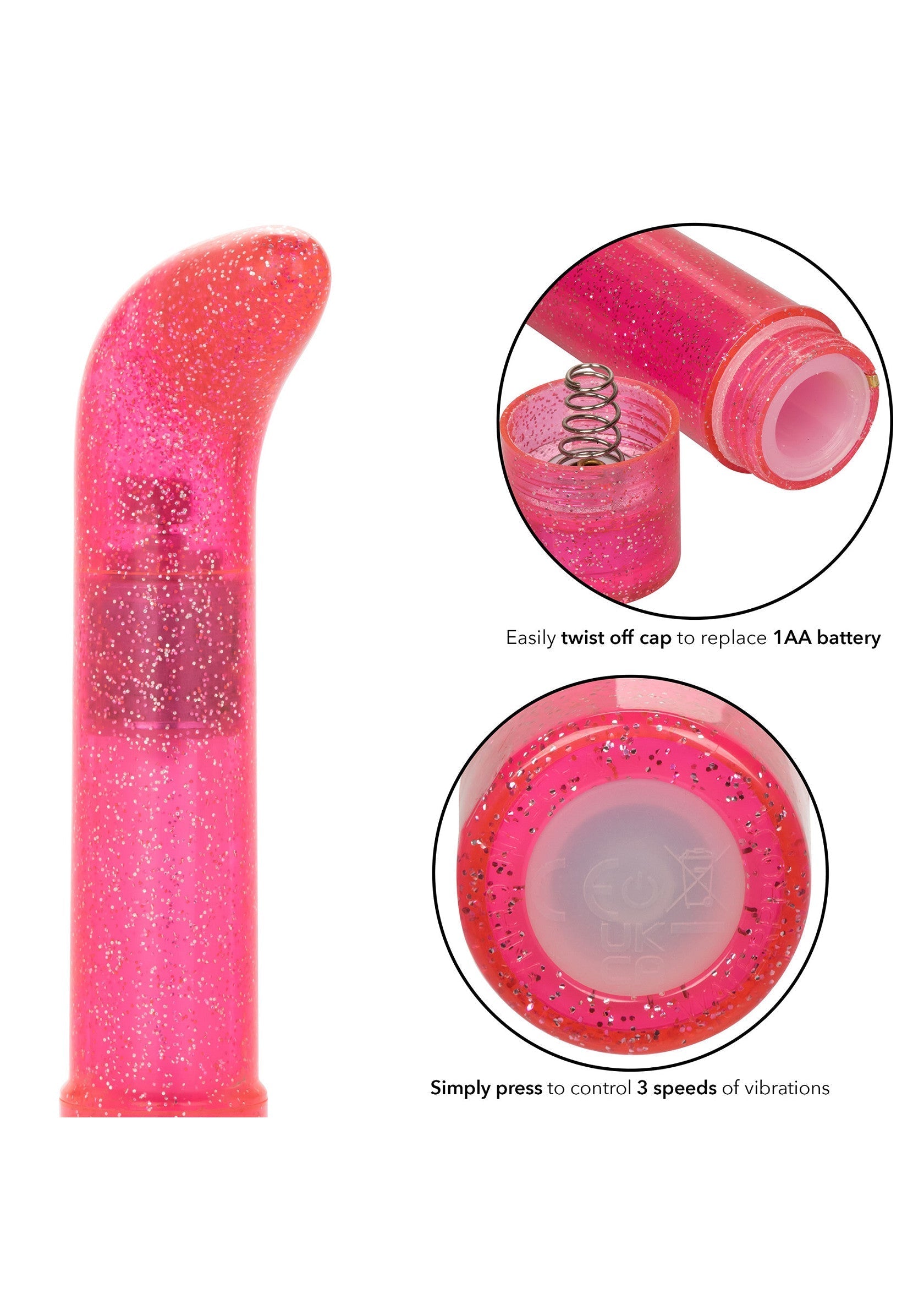 Vibromasseur CalExotics Sparkle Mini G-Vibrator