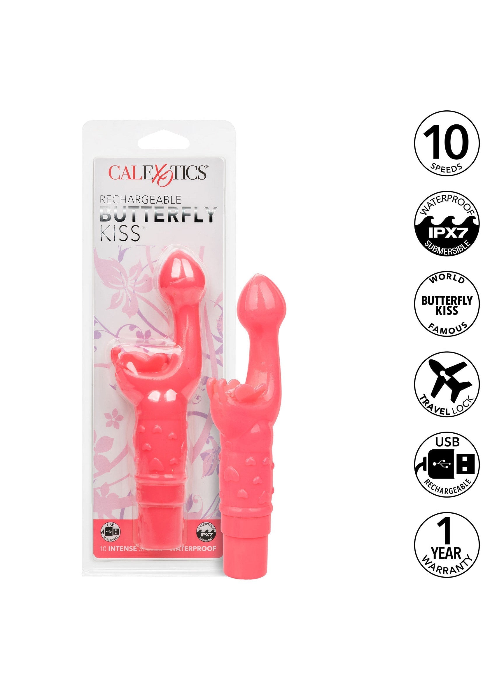 Vibromasseur CalExotics Rechargeable Butterfly Kiss