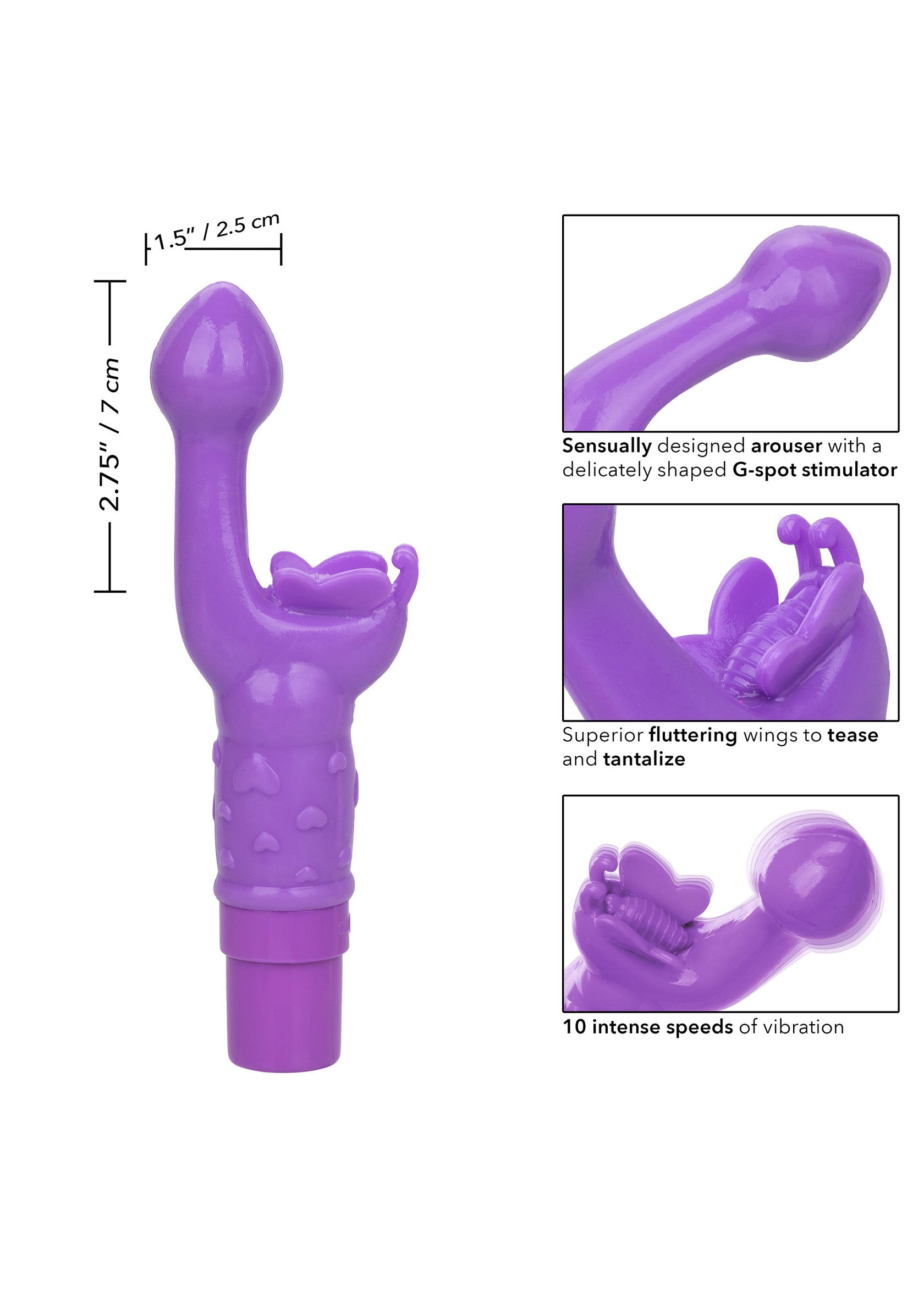 Vibromasseur CalExotics Rechargeable Butterfly Kiss