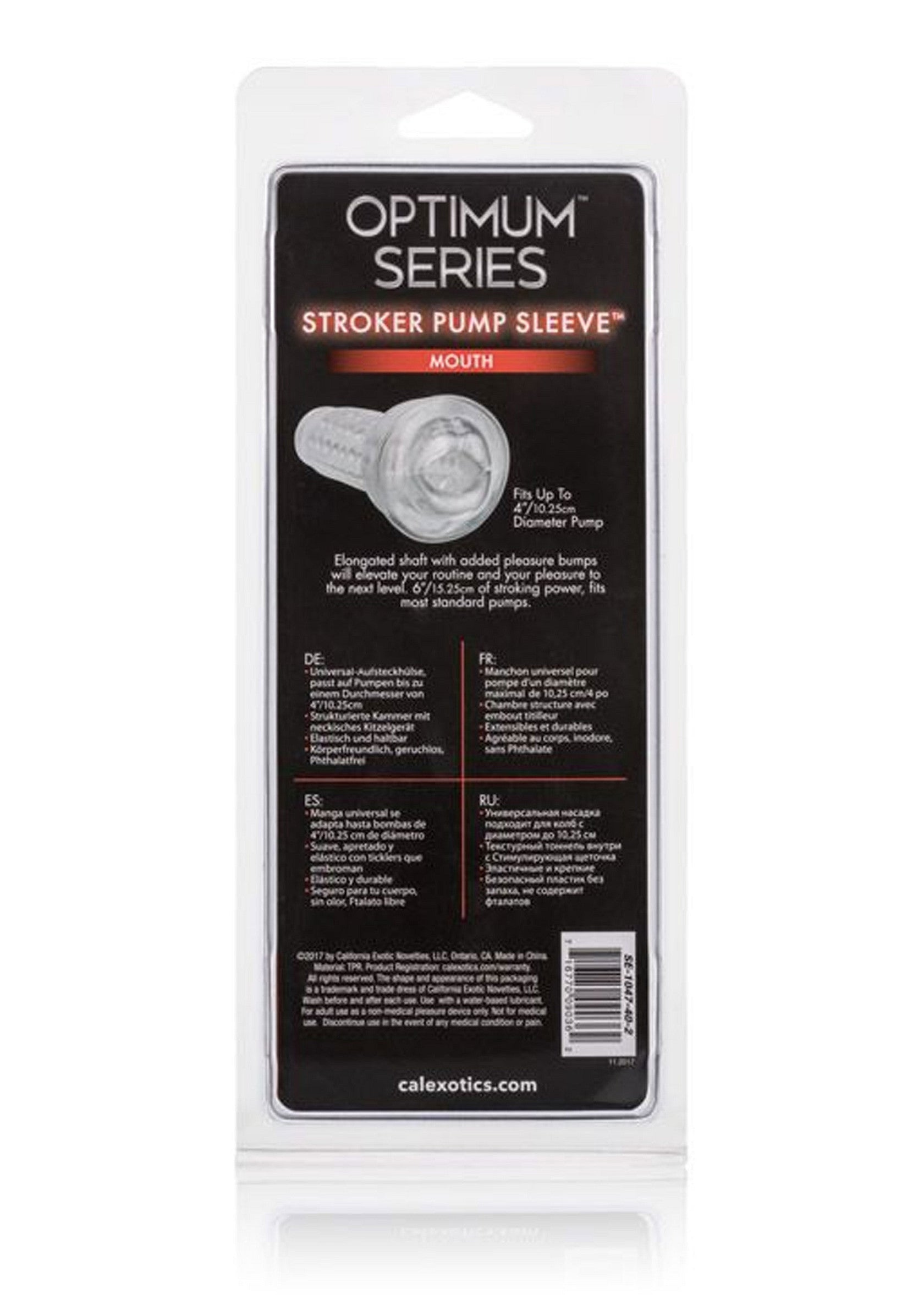 Masturbateur CalExotics Stroker Pump Sleeve Mouth