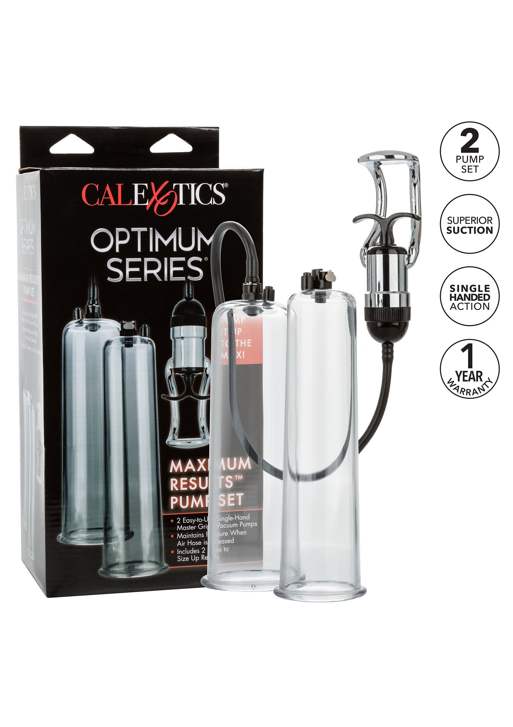 Performance masculine CalExotics Maximum Results Pump Set