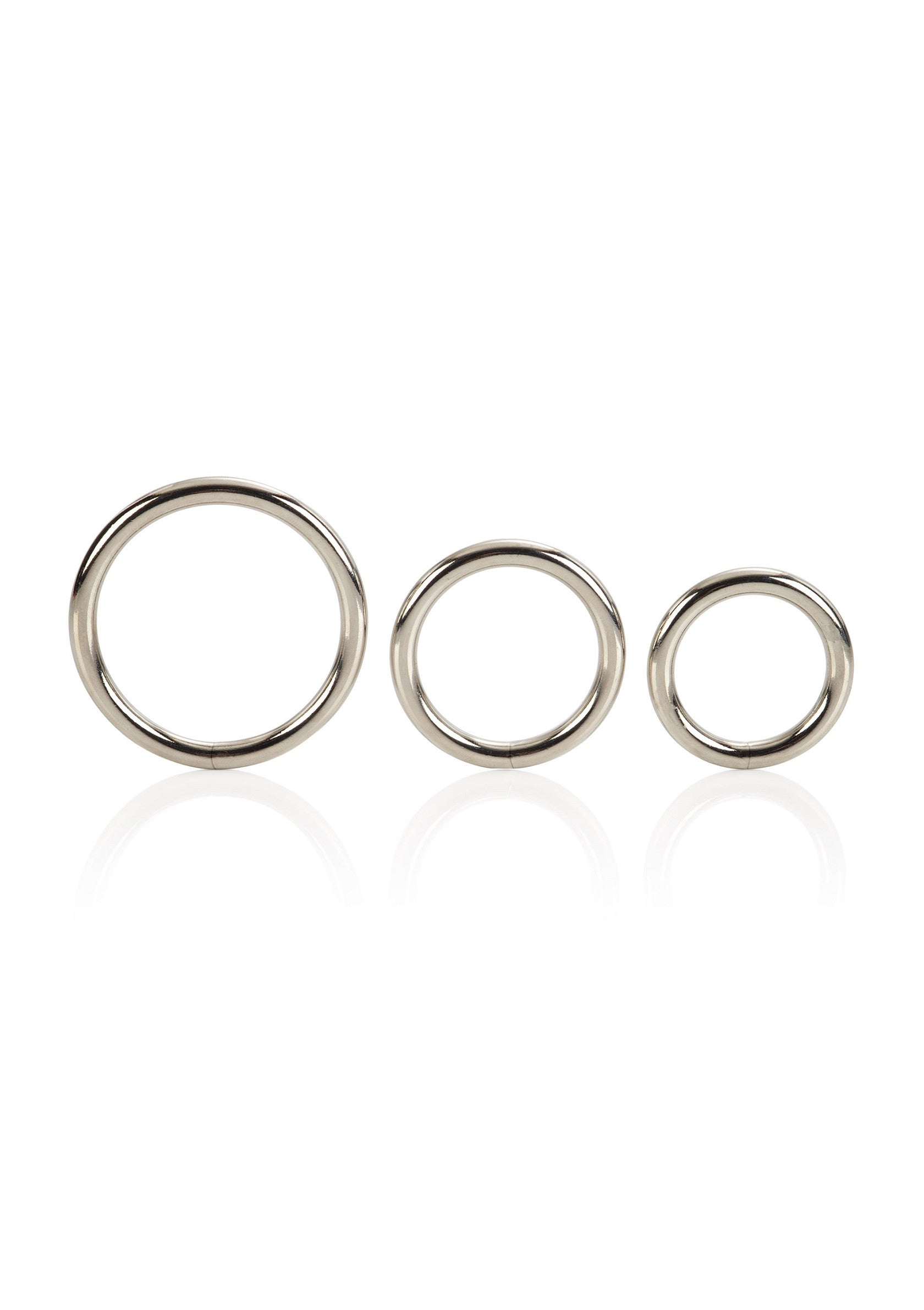 Performance masculine CalExotics Silver Ring 3 Piece Set