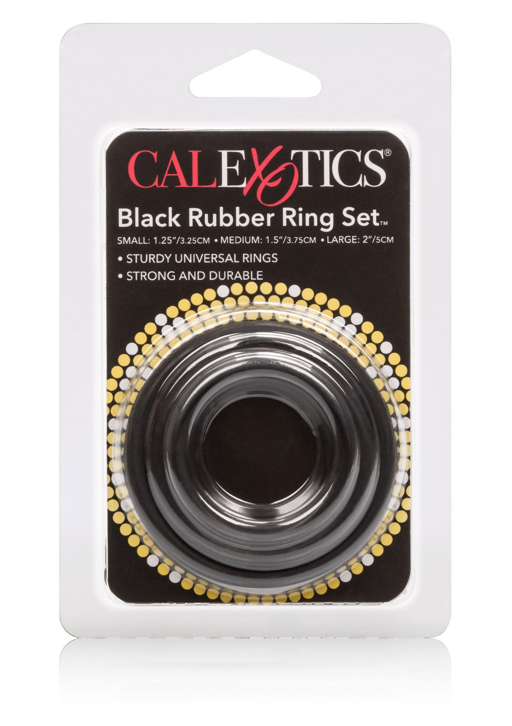 Performance masculine CalExotics Rubber Ring 3 Piece Set