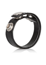 Performance masculine CalExotics Leather 3-Snap Ring
