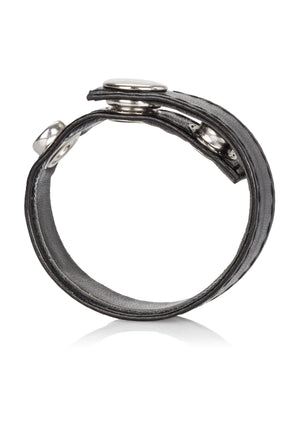 Performance masculine CalExotics Leather 3-Snap Ring