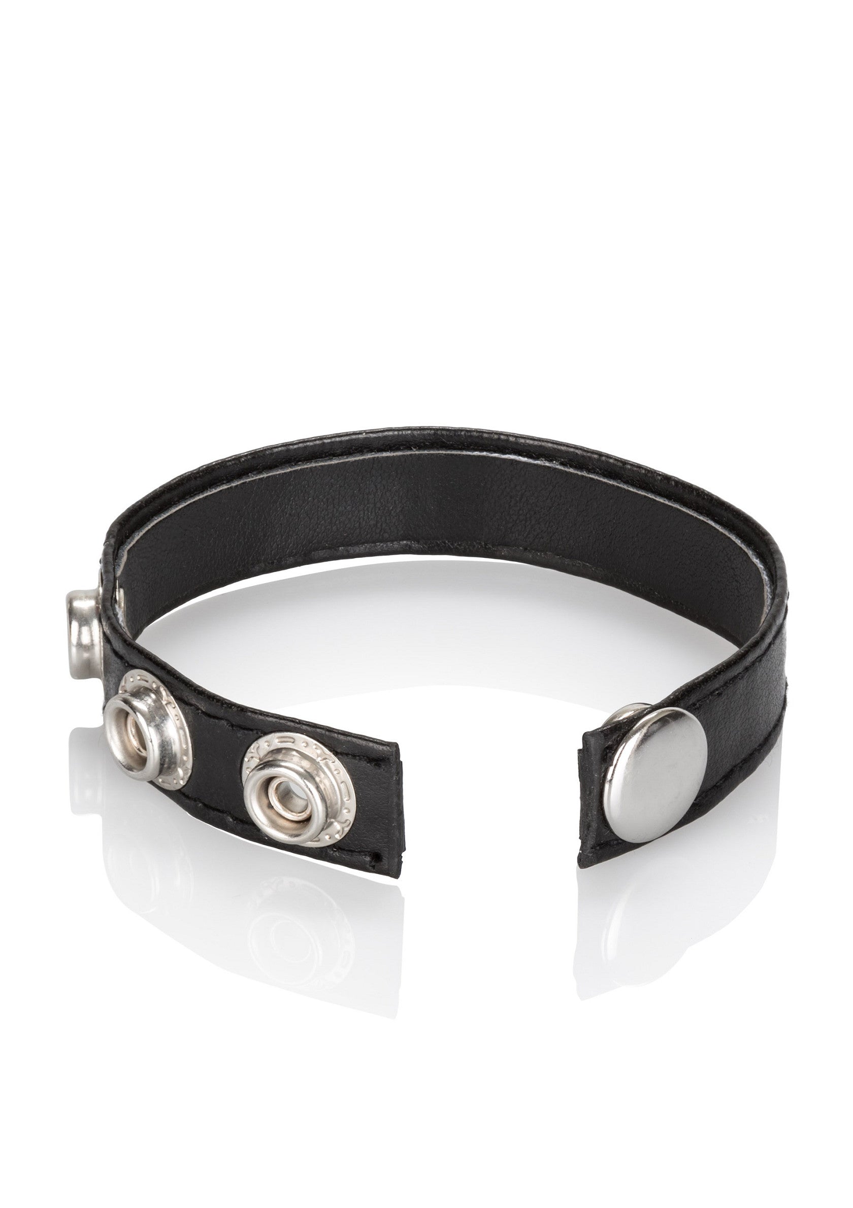 Performance masculine CalExotics Leather 3-Snap Ring