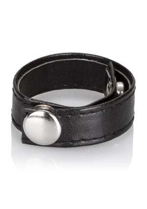 Performance masculine CalExotics Leather 3-Snap Ring