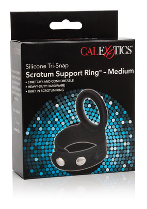Performance masculine CalExotics 3-Snap Scrotum Ring Medium