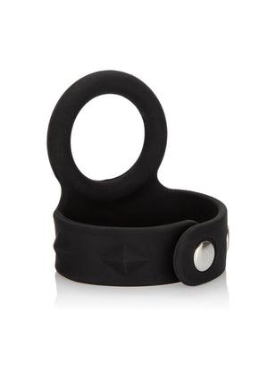 Performance masculine CalExotics 3-Snap Scrotum Ring Large
