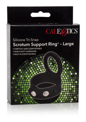 Performance masculine CalExotics 3-Snap Scrotum Ring Large