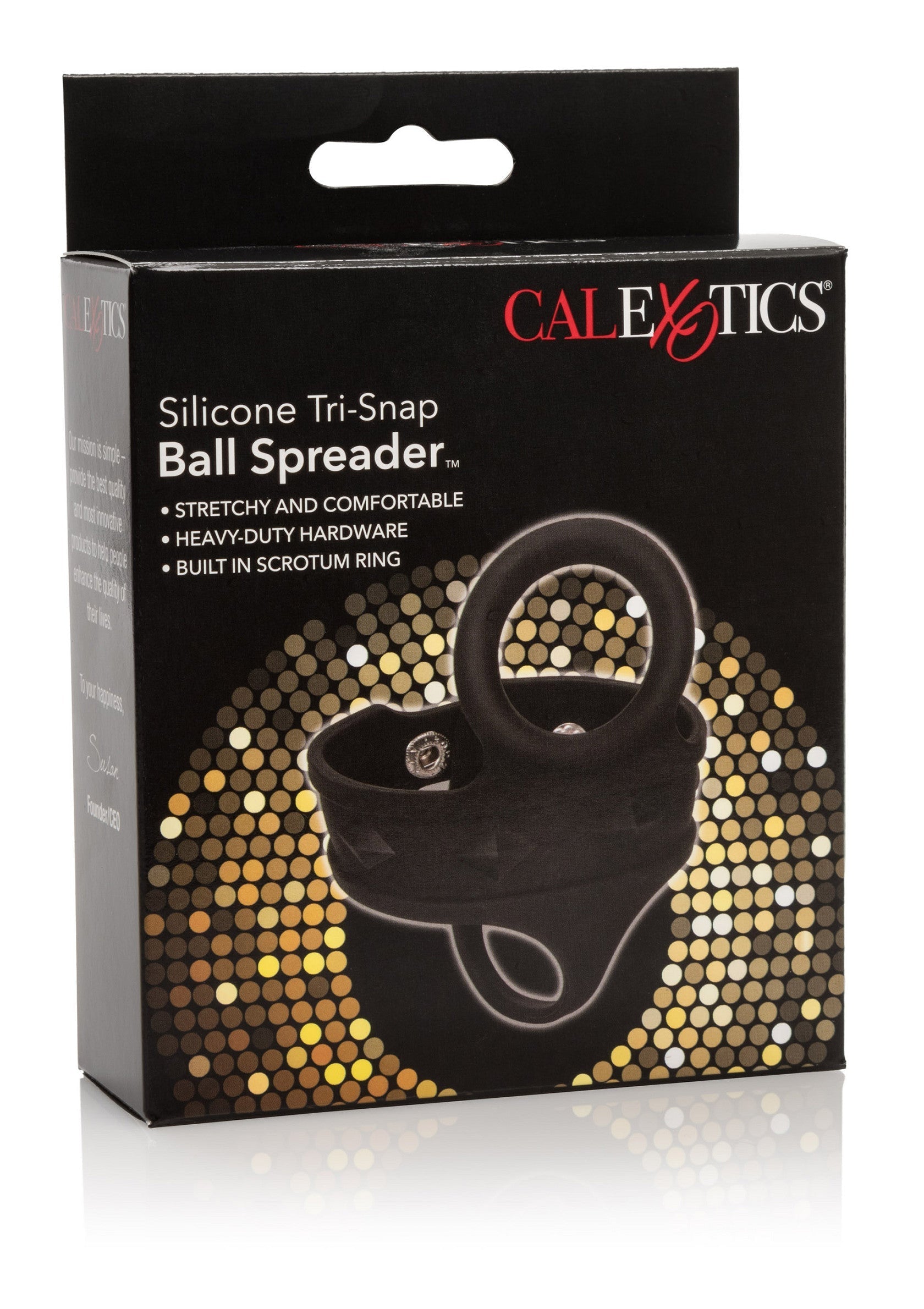Performance masculine CalExotics Silicone 3-Snap Ball Spreader
