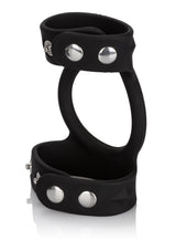 Performance masculine CalExotics Silicone Tri-Snap C & B Cage
