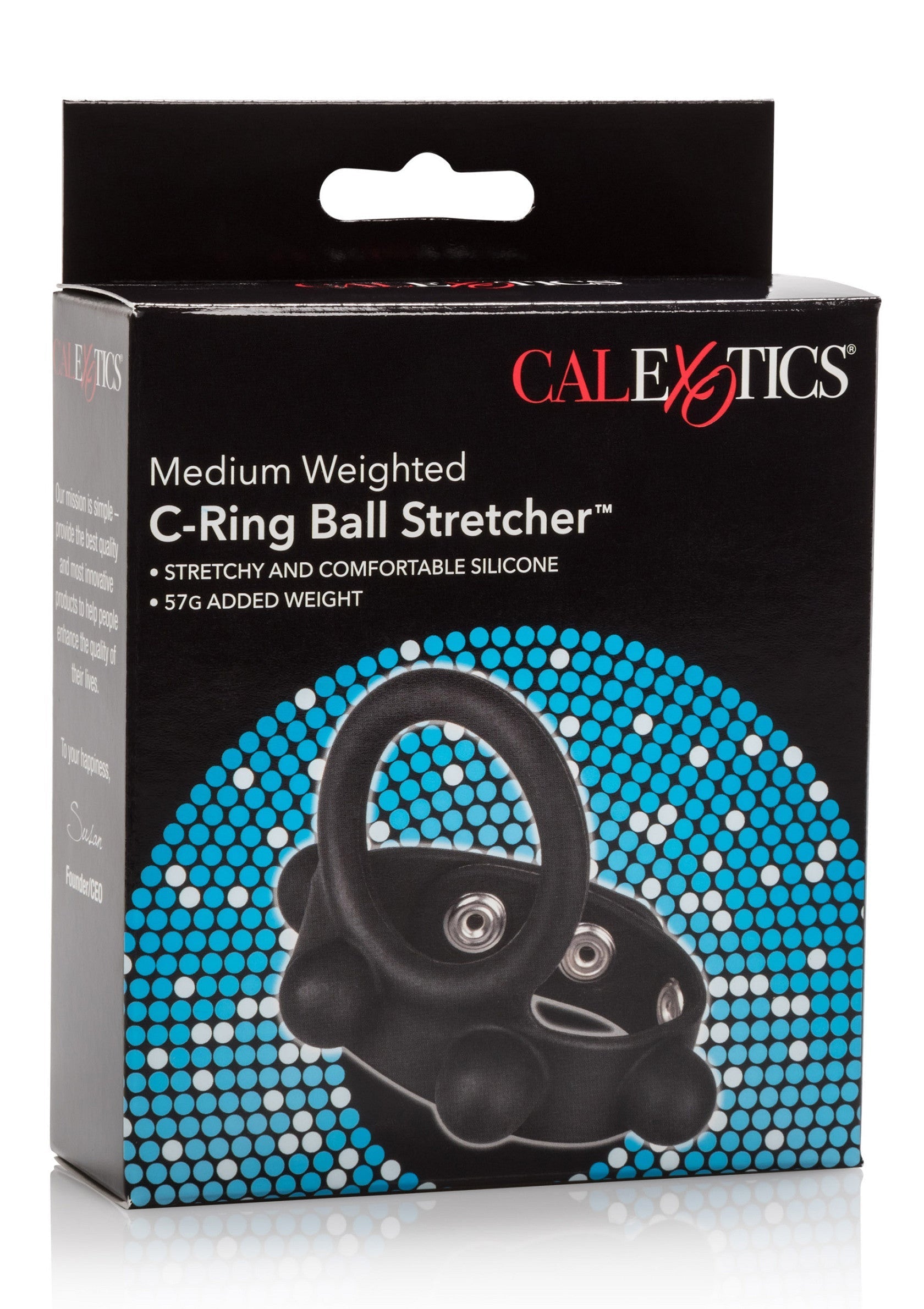 Performance masculine CalExotics C-Ring Ball Stretcher Medium